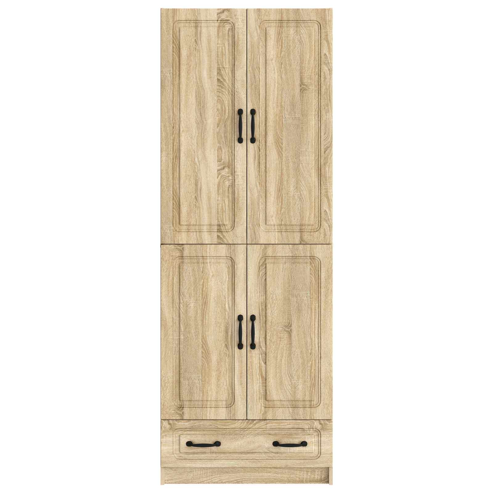 Set ormara 2 pcs Hrast sonoma Konstruirano drvo