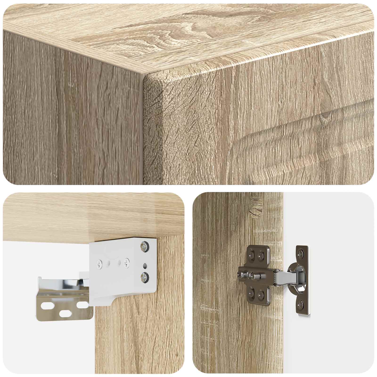 Set ormara 2 pcs Hrast sonoma Konstruirano drvo