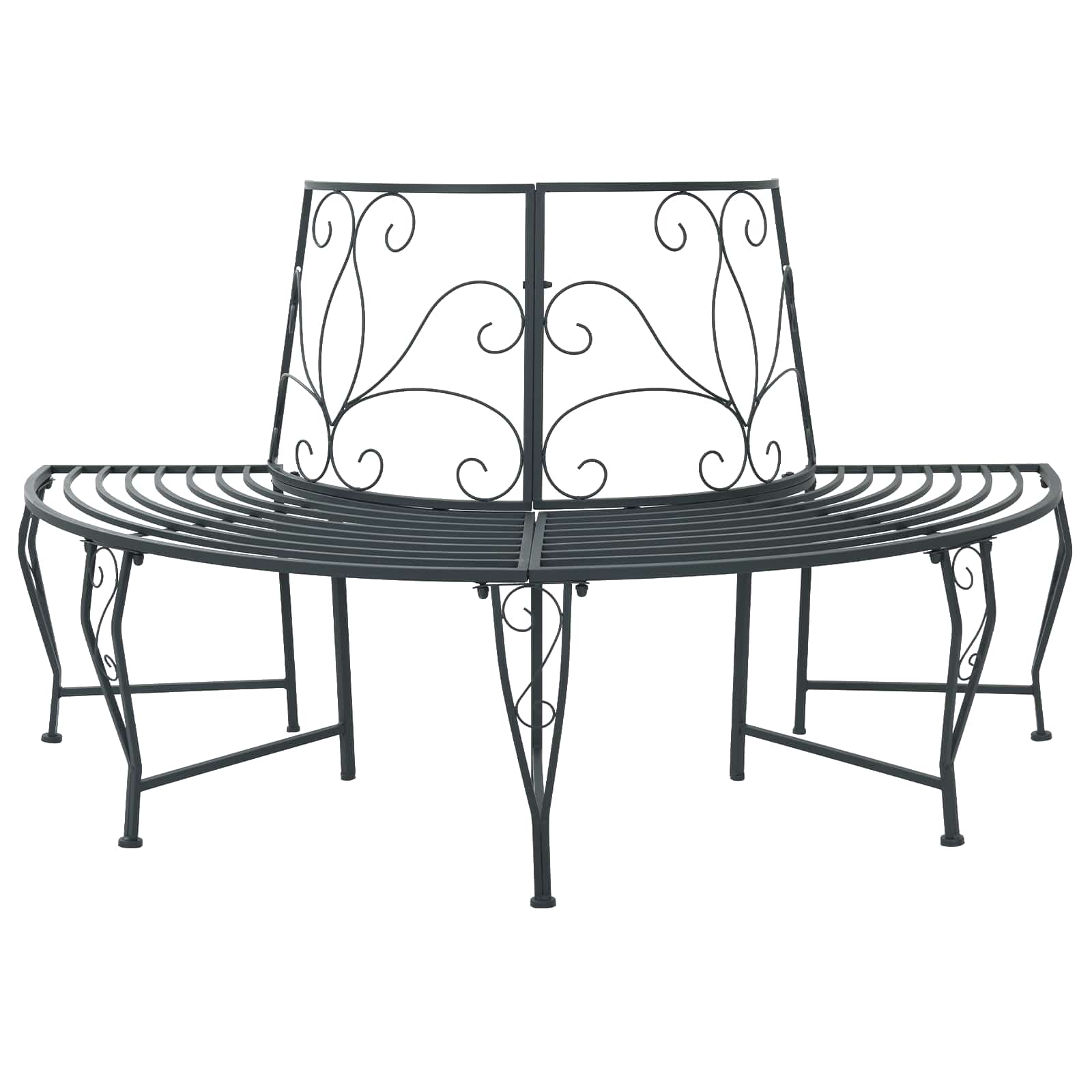 Klupa pod drvetom 4-Broj sjedala 160 x 80 x 89 cm Čelik