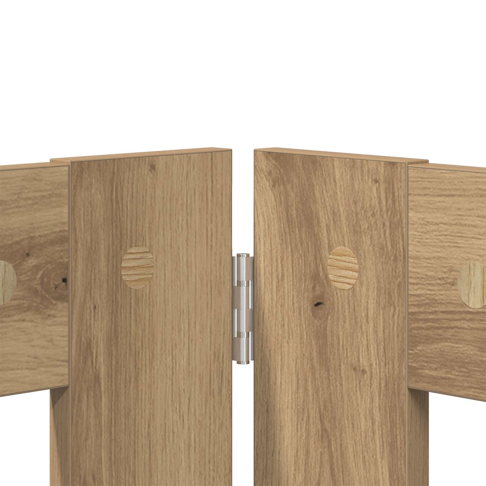 Vrata za pse s postoljem 2 pcs Hrast artisan 100 x 60 cm