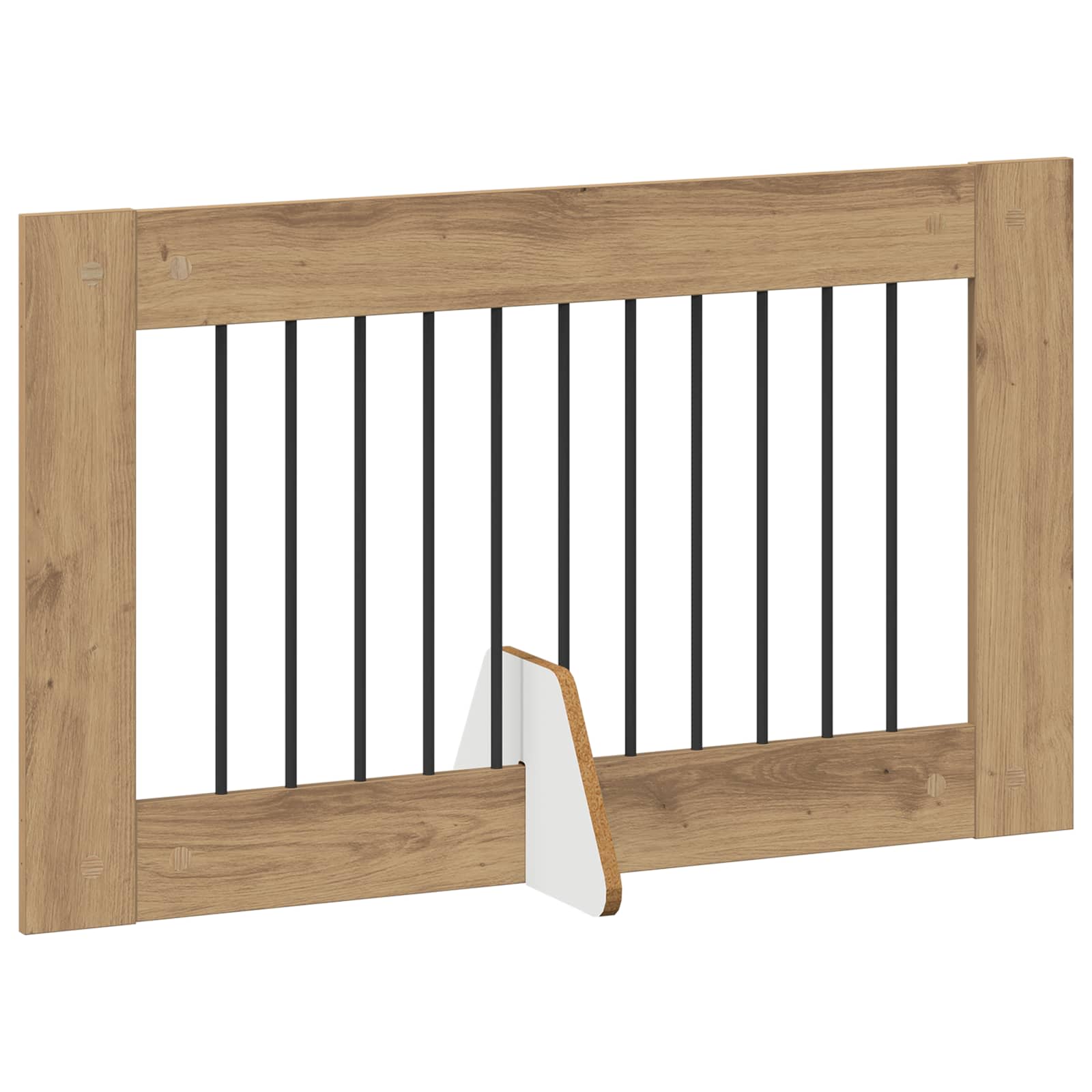 Vrata za pse s postoljem 2 pcs Hrast artisan 100 x 60 cm