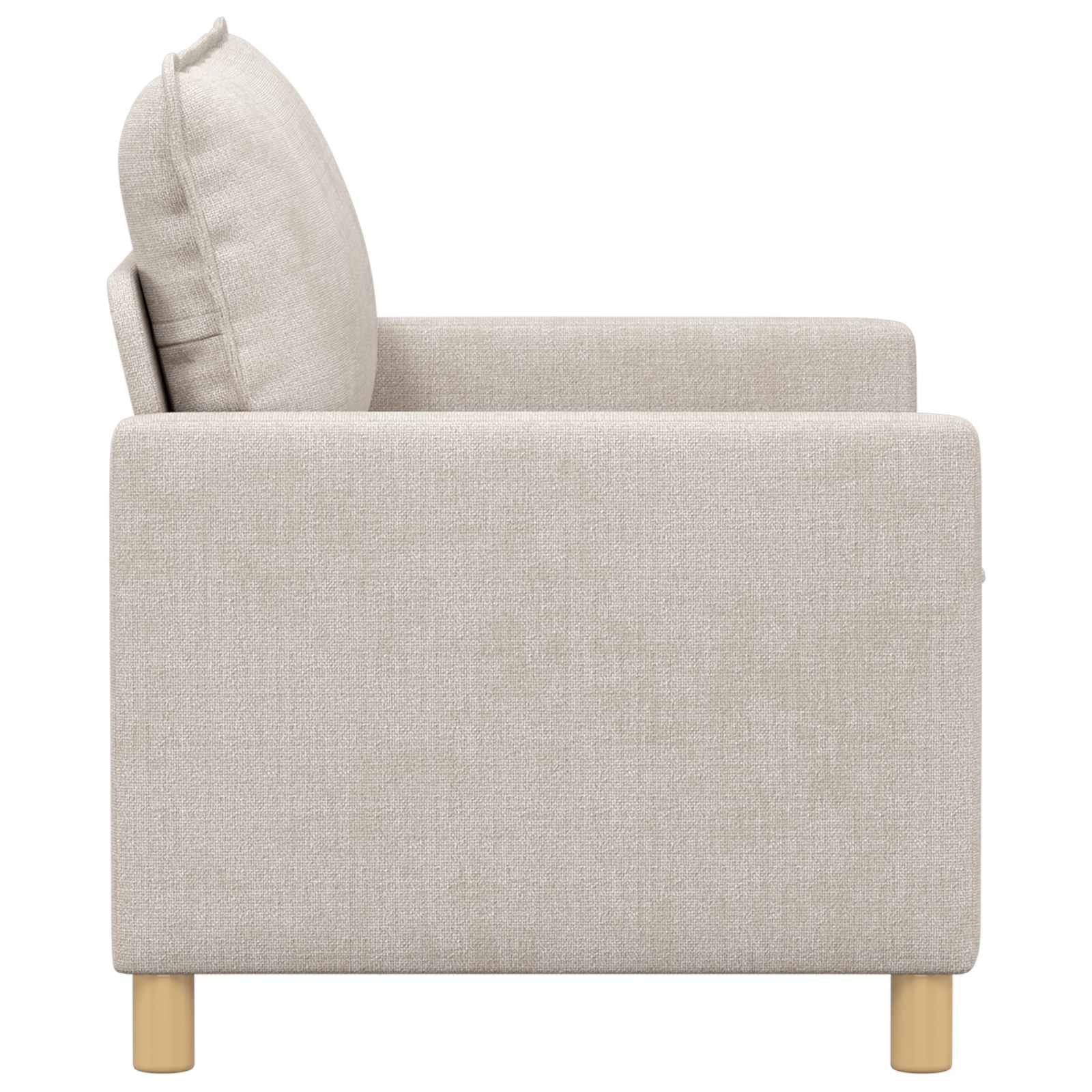 Sofa Krem 126 x 81 x 87,5 cm Poliester