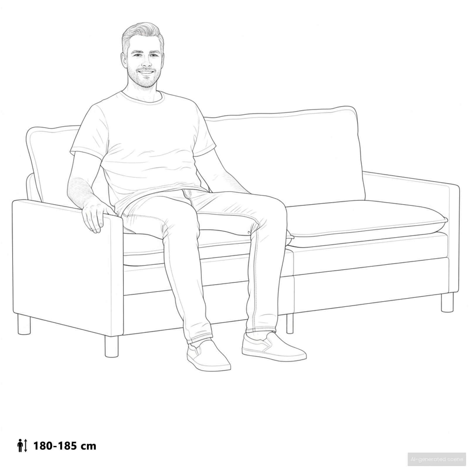 Sofa Vinska crvena 196 x 81 x 87,5 cm Tkanina