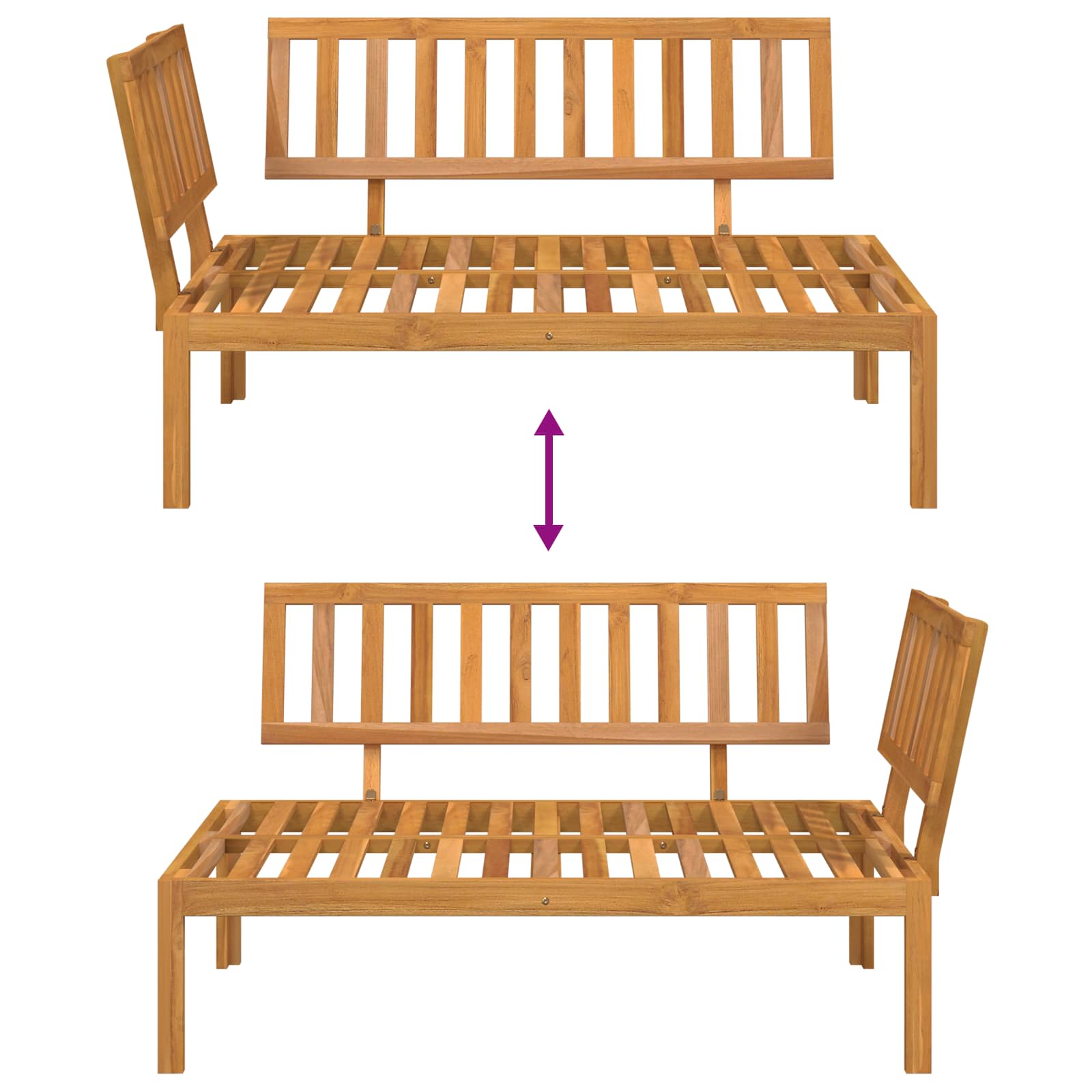 Set sofe Sivo-smeđa 133 x 92 x 69 cm Čvrsto drvo akacije