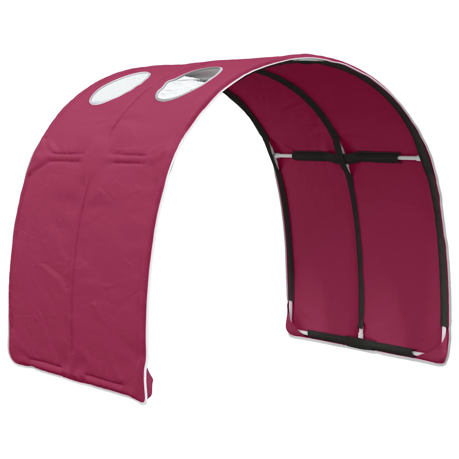 Tunis za krevet 2 pcs Crvena 211 x 67.5 x 2 cm Poliester