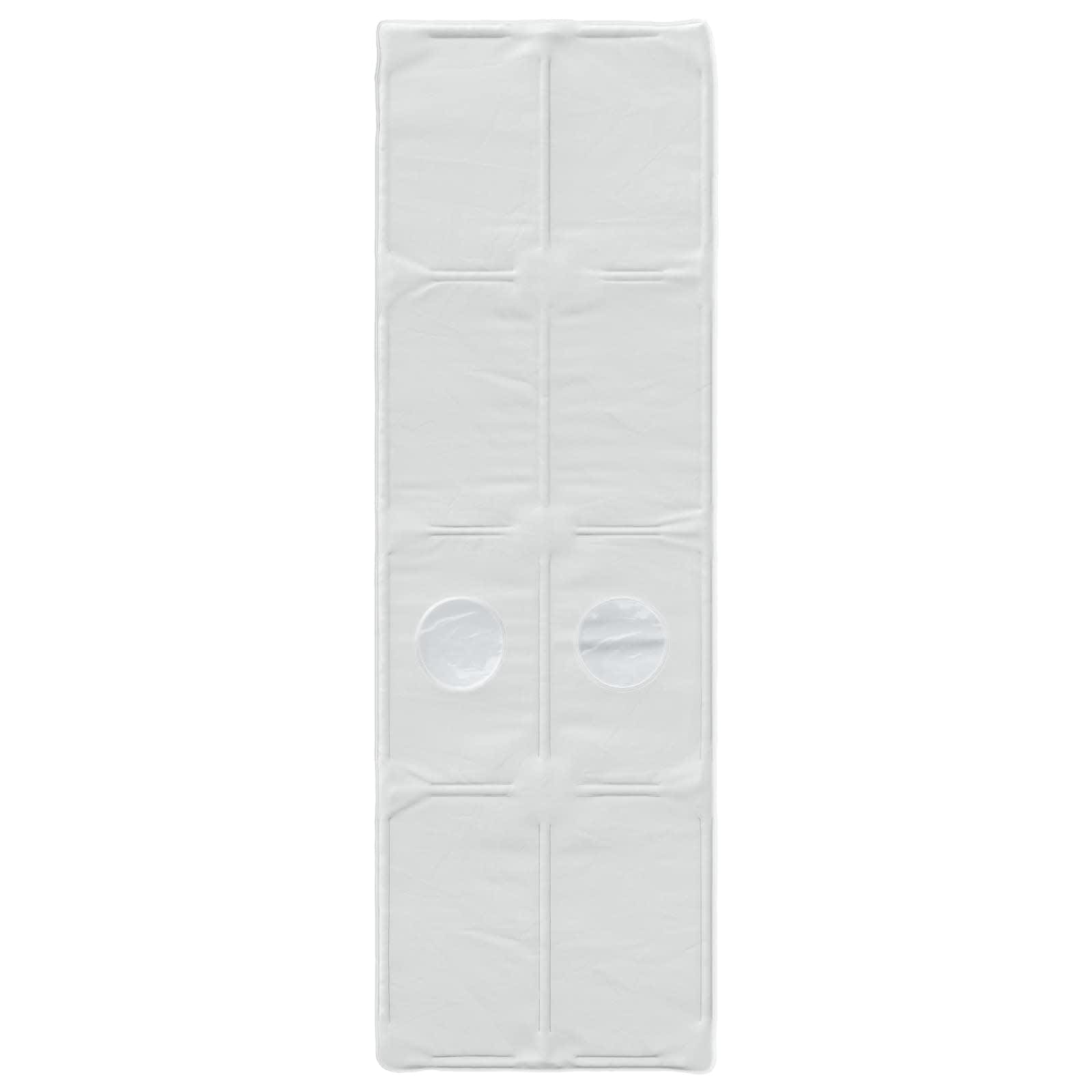 Tunis za krevet 2 pcs Bijela 211 x 67.5 x 2 cm Poliester