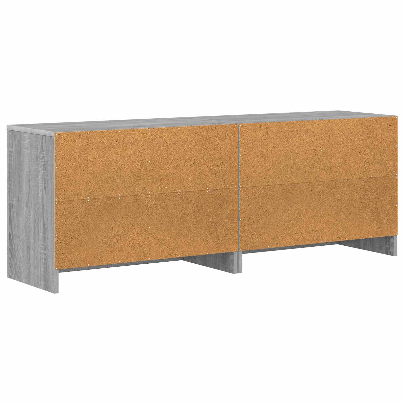 Ormarić za krevet s policom 2 pcs Siva Sonoma 66 x 33 x 48 cm