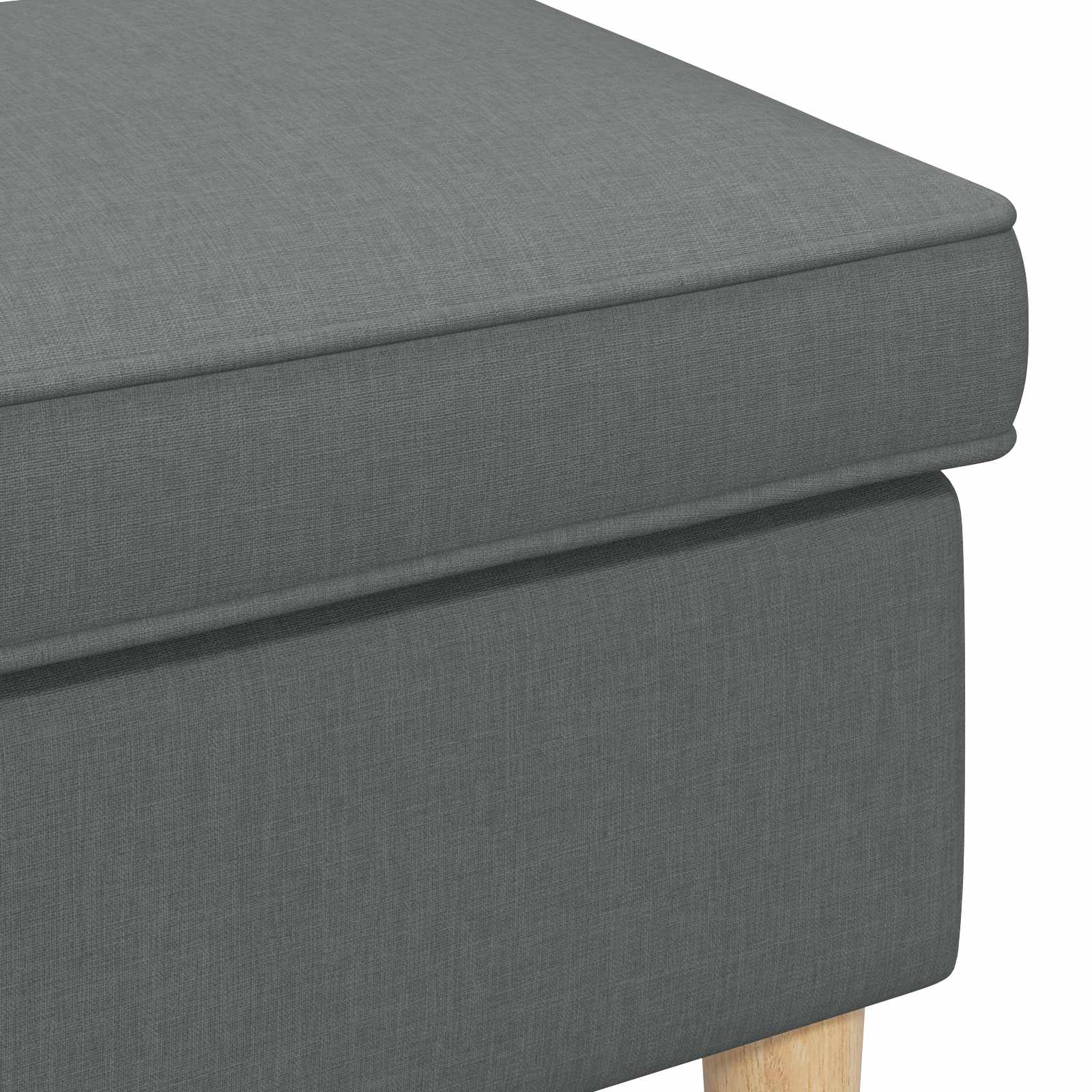 Stolica za noge Tamnosiva 55 x 35 x 41 cm Poliester