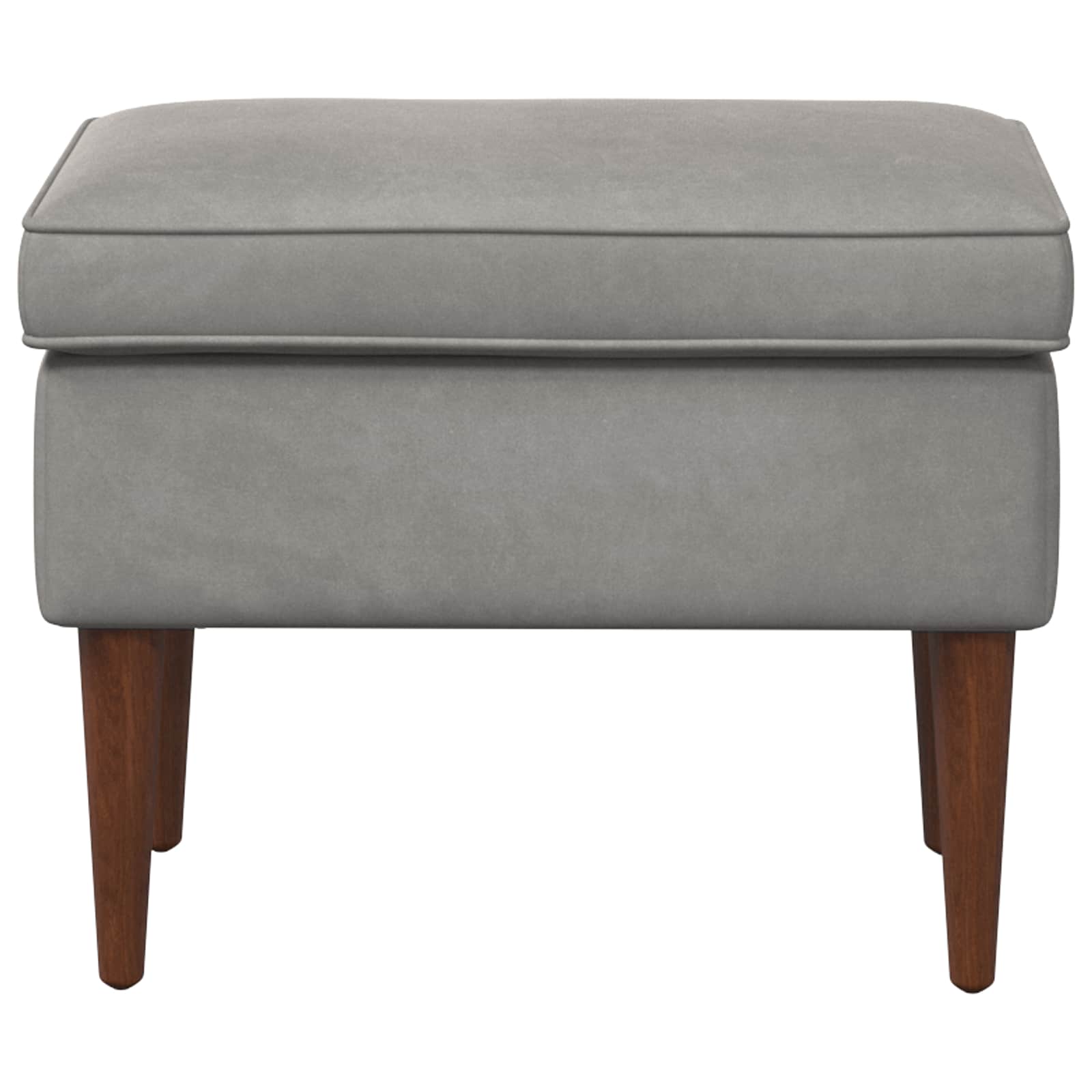 Stolica za noge Svjetlosiva 55 x 35 x 41 cm Baršun