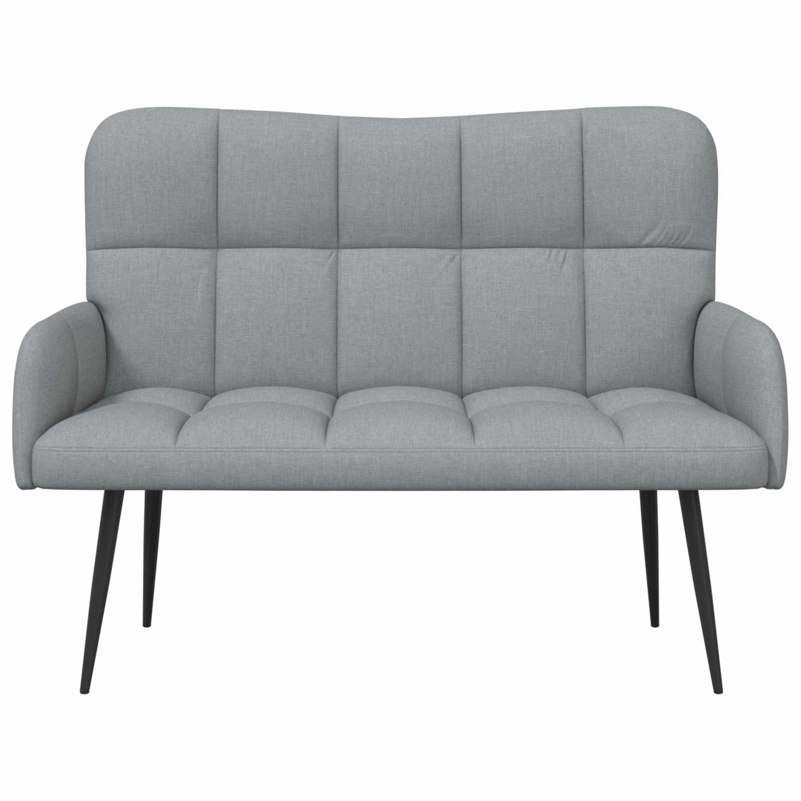 Sofa za dvije osobe Svjetlosiva 115 x 61 x 87 cm Tkanina