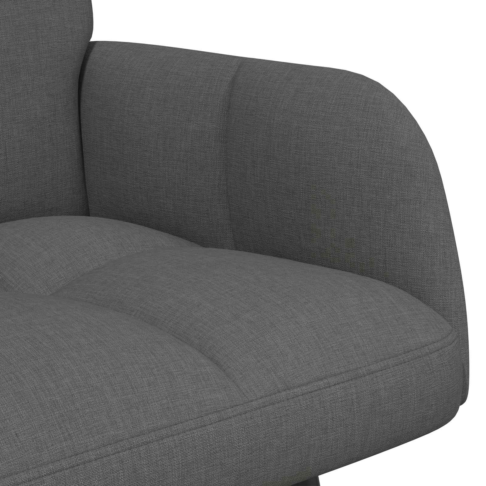 Sofa za dvije osobe Tamnosiva 115 x 61 x 87 cm Tkanina