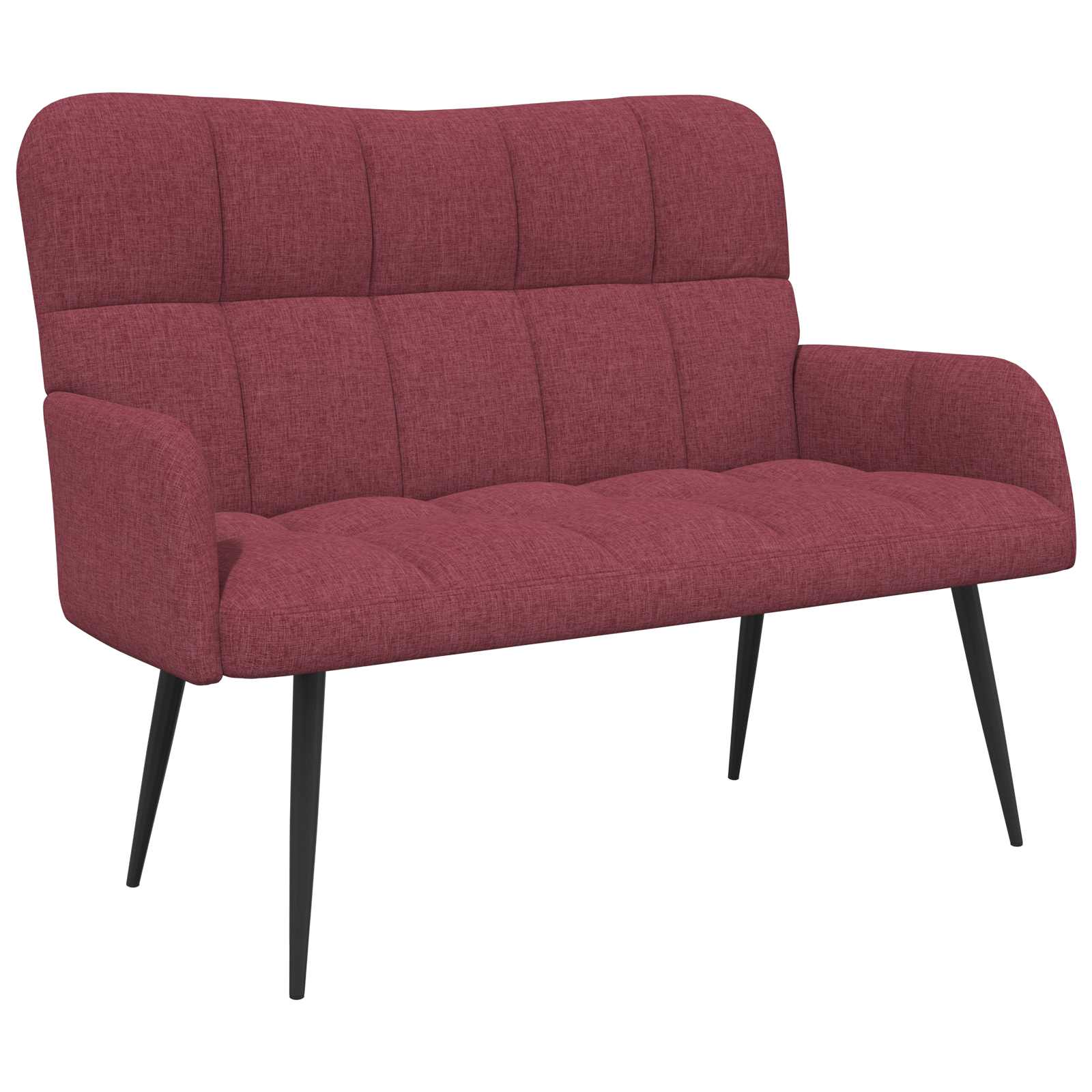 Sofa za dvije osobe Vinska crvena 115 x 61 x 87 cm Tkanina