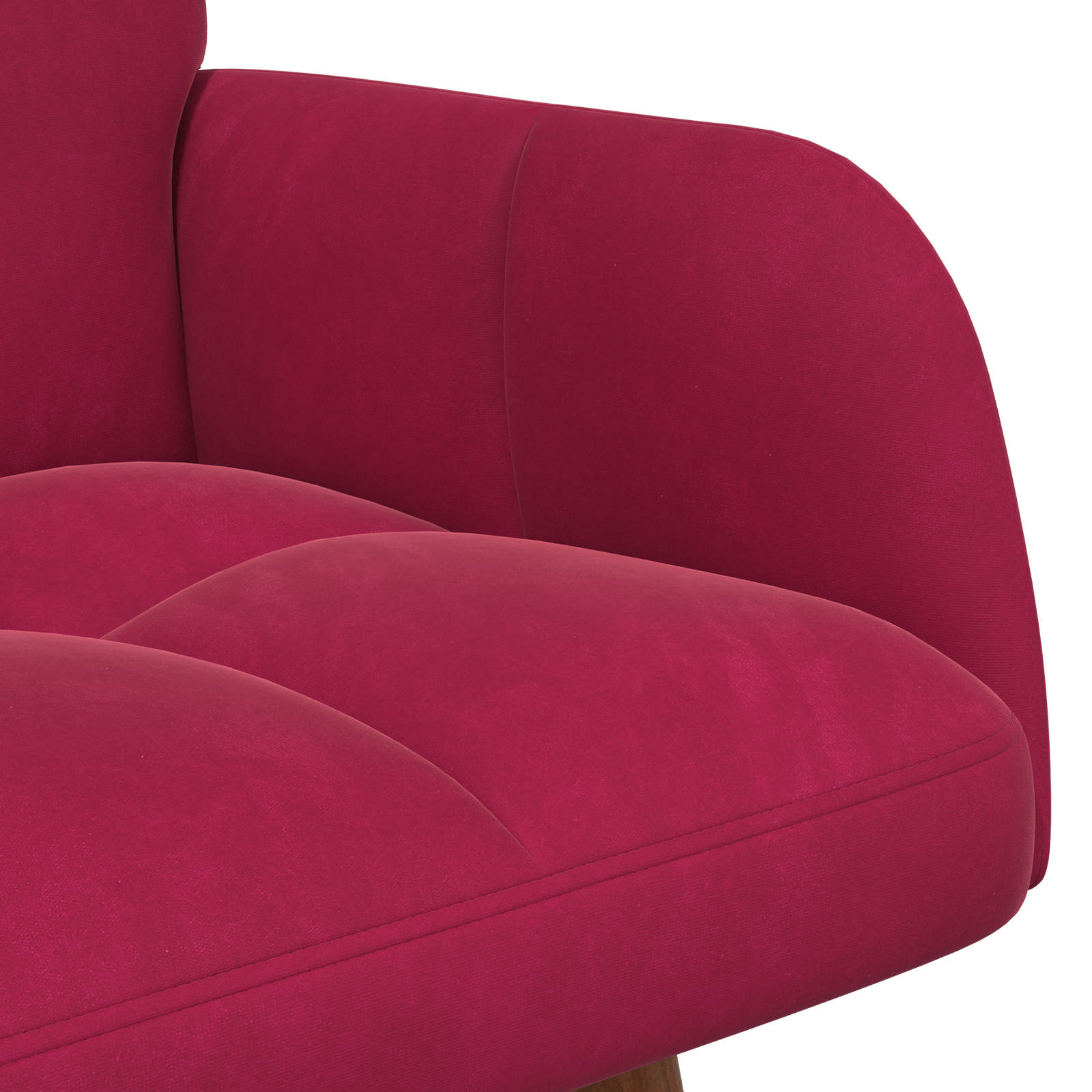 Sofa za dvije osobe Vinska crvena 115 x 61 x 87 cm Baršun