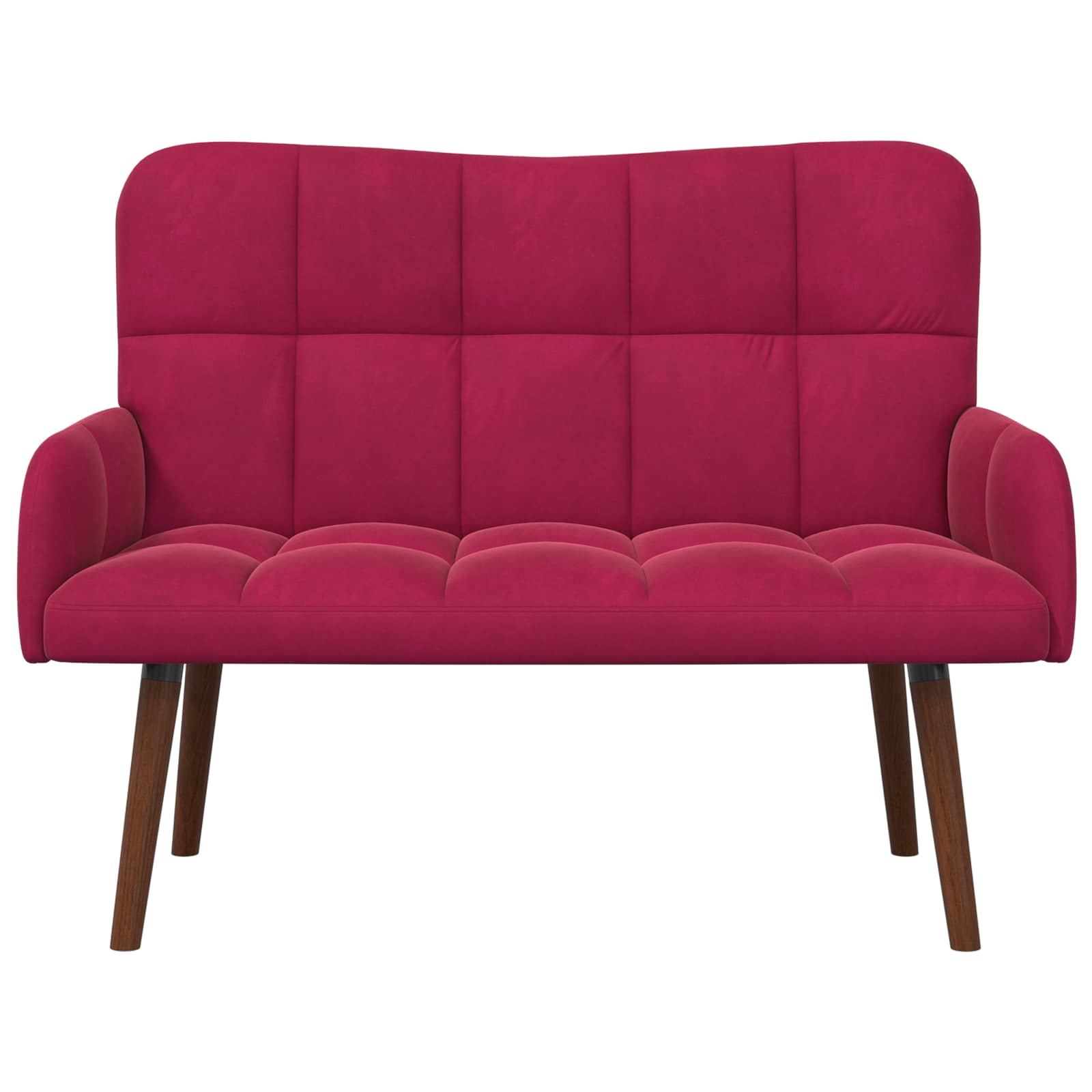 Sofa za dvije osobe Vinska crvena 115 x 61 x 87 cm Baršun