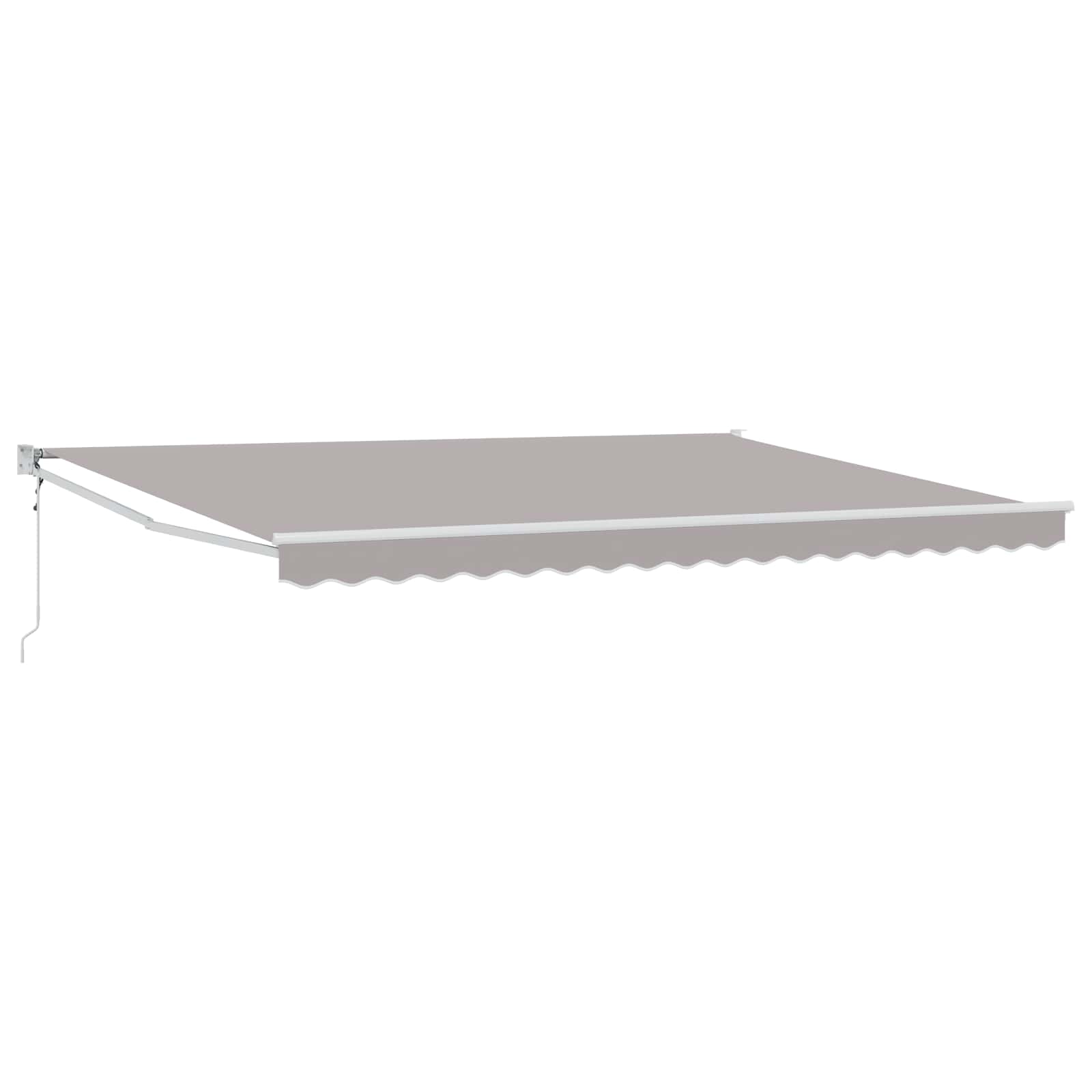Nadstrešnica Svjetlosiva 4 x 2 m Poliester i metal