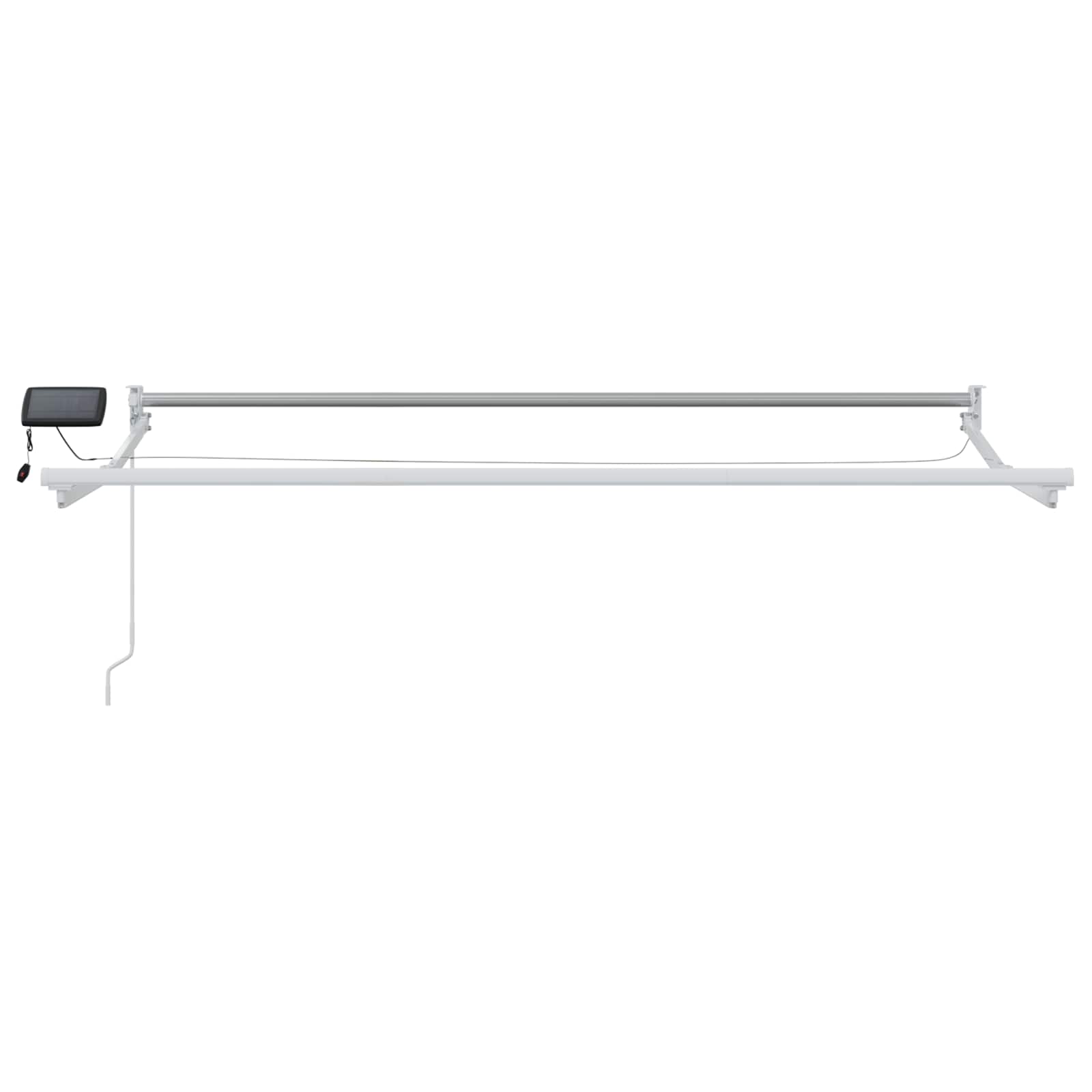 Ručna zlačivna tenda s LED diodama Bijeli 3,5 x 2 m