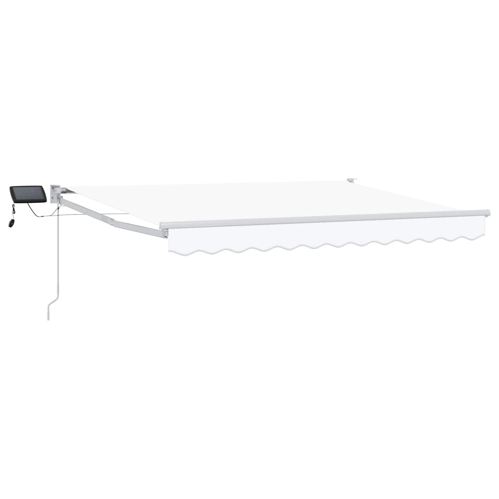 Ručna zlačivna tenda s LED diodama Bijeli 3 x 2,5 m