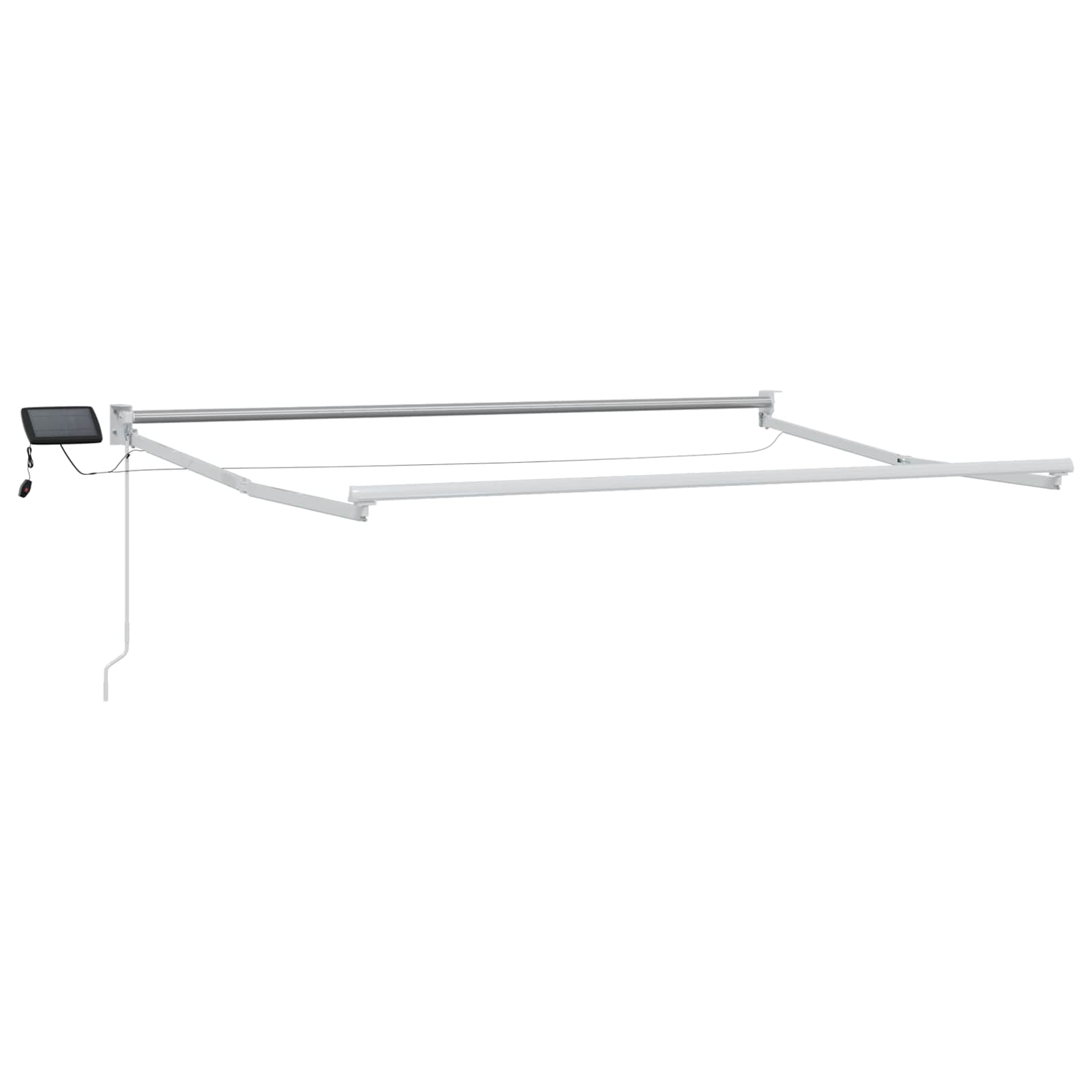 Ručna zlačivna tenda s LED diodama Bijeli 3 x 2,5 m