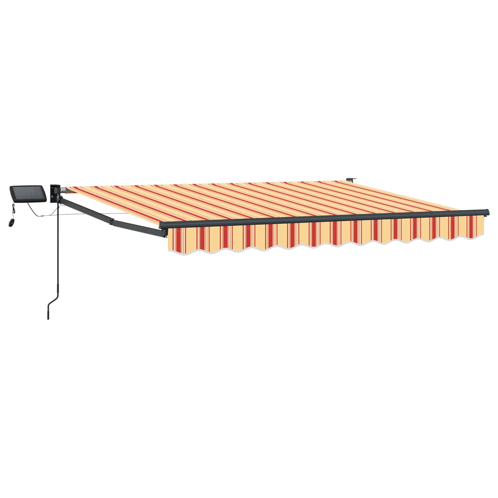 Ručna zlačivna tenda s LED diodama Šareni 3,5 x 2 m