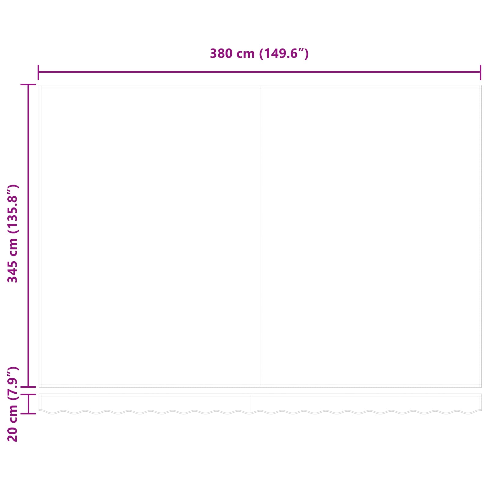 Ručno sklopiva tenda Antracit i bijelo 4 × 3,5 m