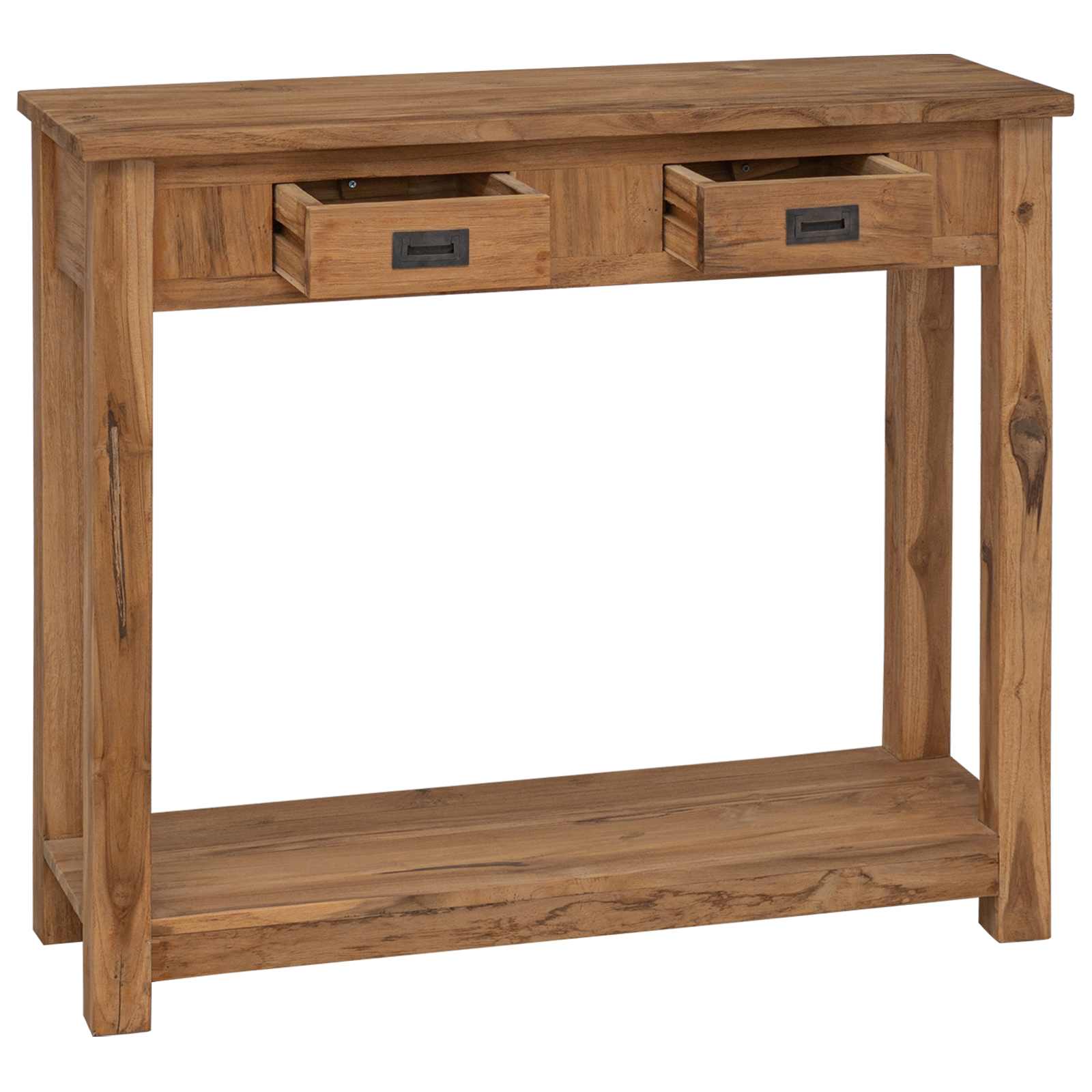 Konzolna stolica Prirodna 90 x 30 x 80 cm Čvrsto teak drvo