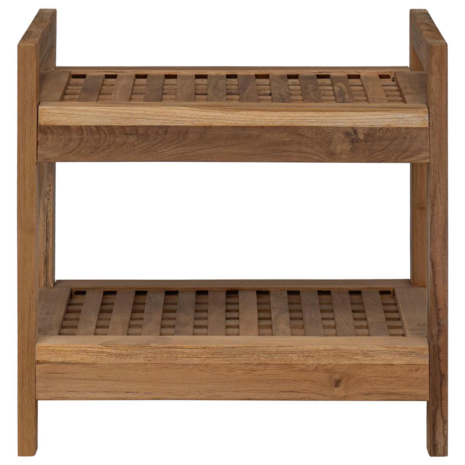 Polica za kupaonicu Prirodna 45 x 30 x 45 cm Čvrsto teak drvo