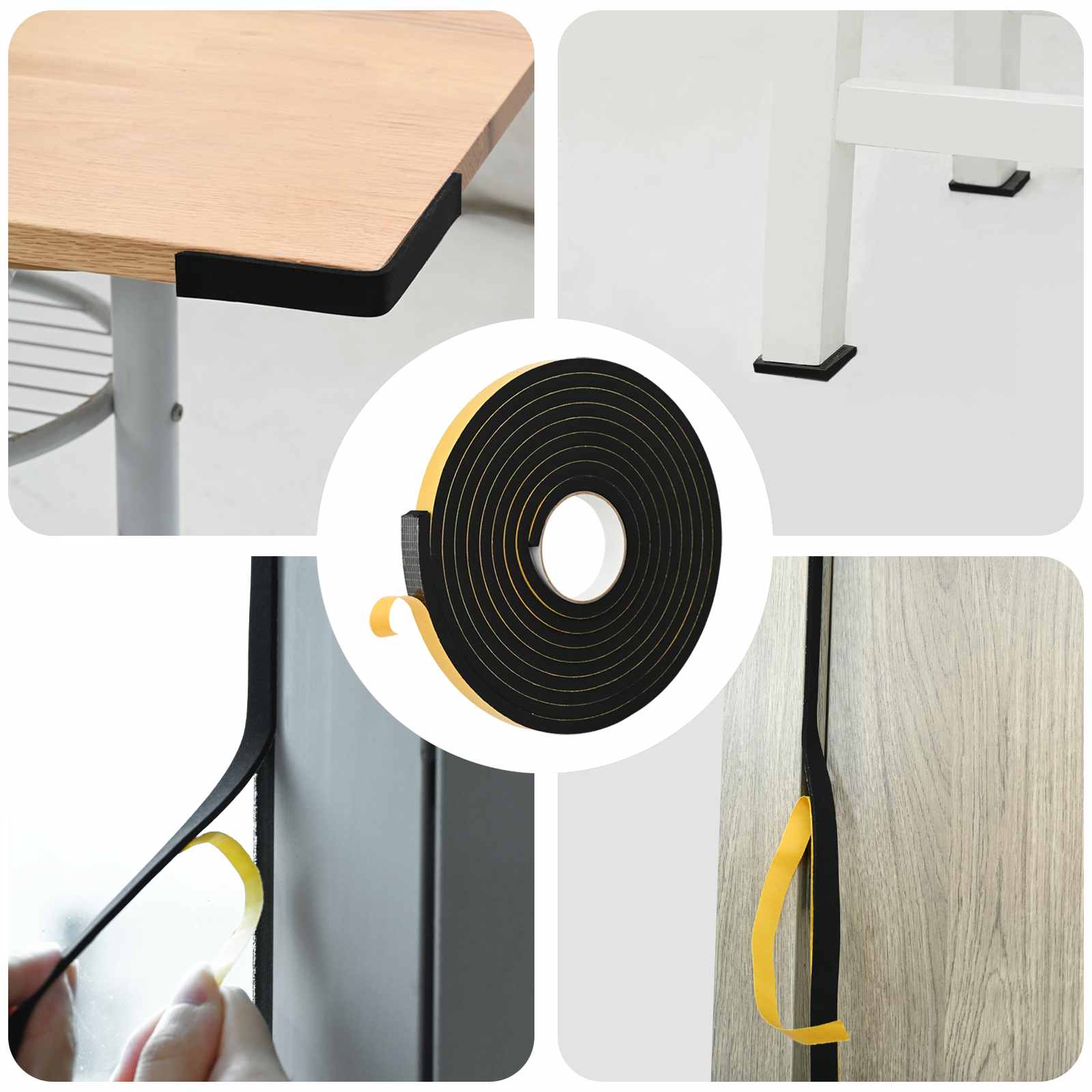 Samoljepljiva pjenasta traka 10 pcs Crna 20mm x 5m CR pjena