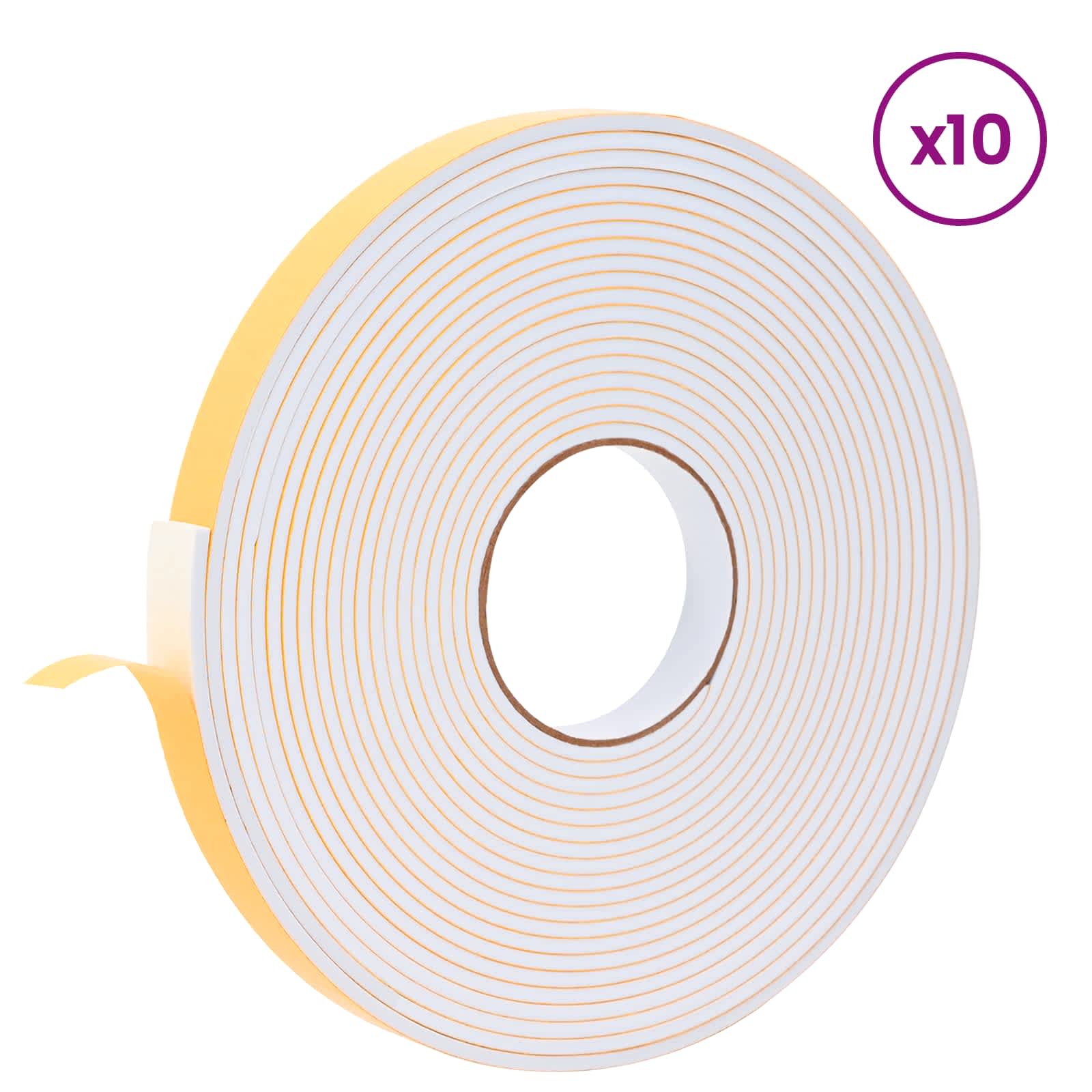 Samoljepljiva pjenasta traka 10 pcs Bijela 20mm x 10m CR pjena