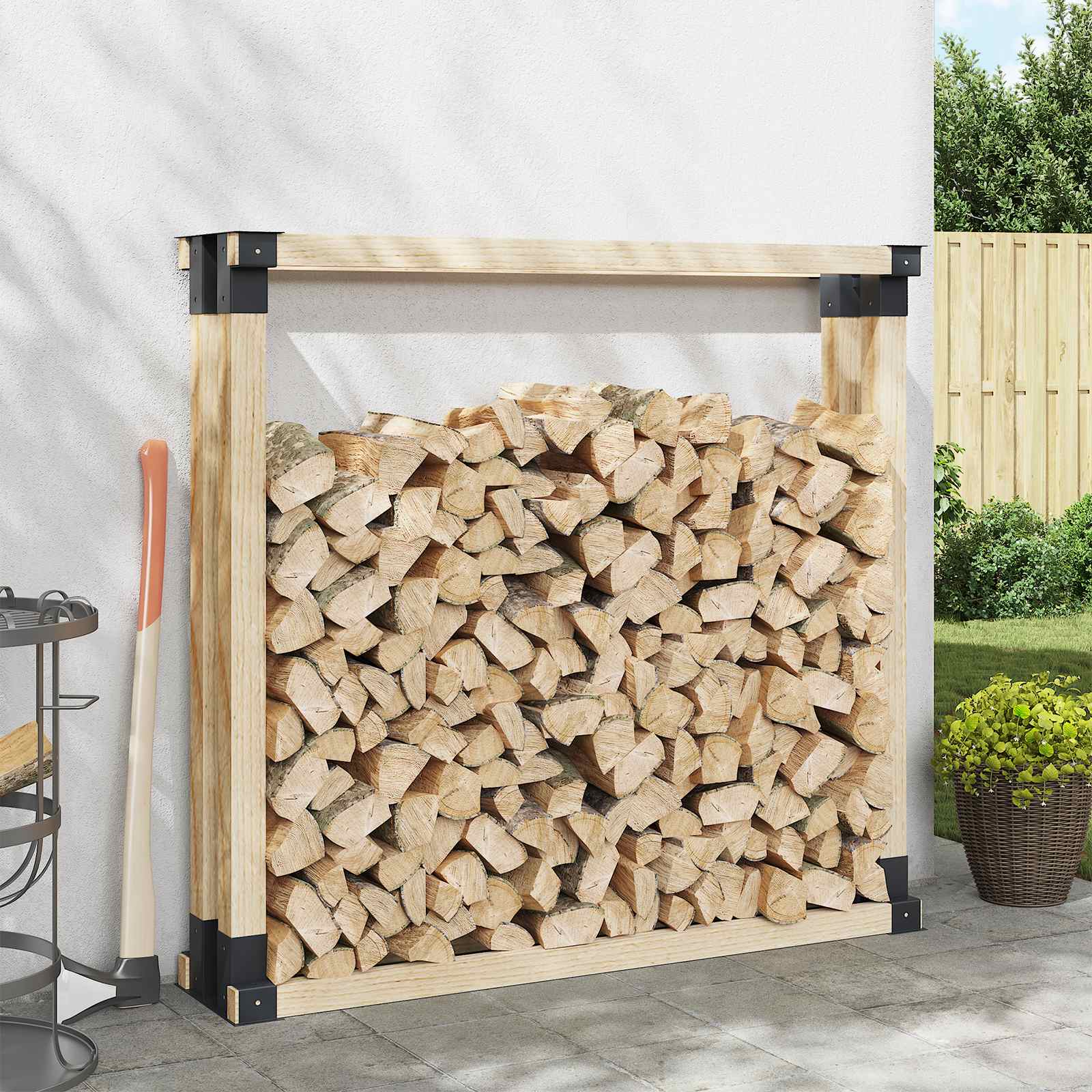 Pomoć za slaganje drva 12 pcs Antracit 34 x 10 x 15 cm Čelik