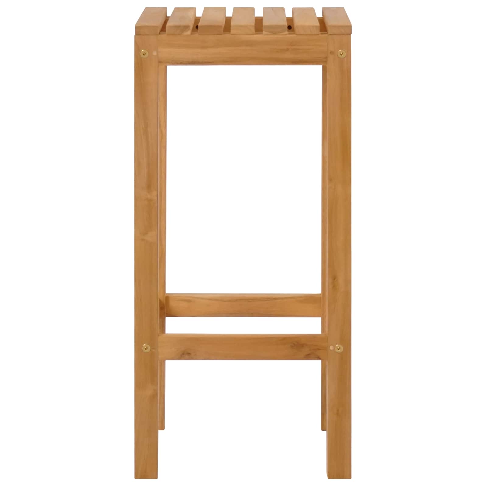 Barska stolica 4 pcs Prirodna 35 x 35 x 75 cm Čvrsto teak drvo