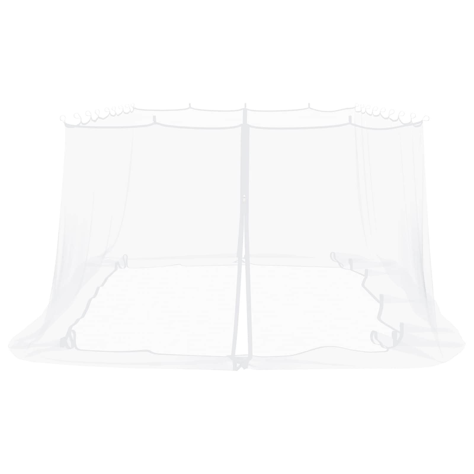 Mreža protiv komaraca za gazebo 220 mesh Bijela 6 x 3 x 2 m