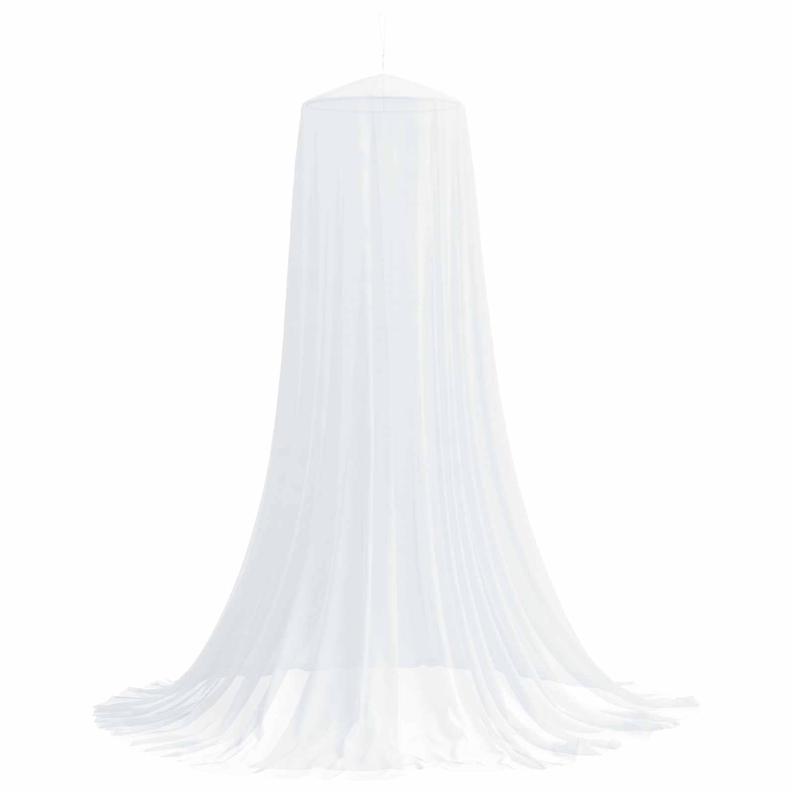 Mreža za komarce za krevet 3 pcs 156 mesh Bijela Ø56 x 220 cm