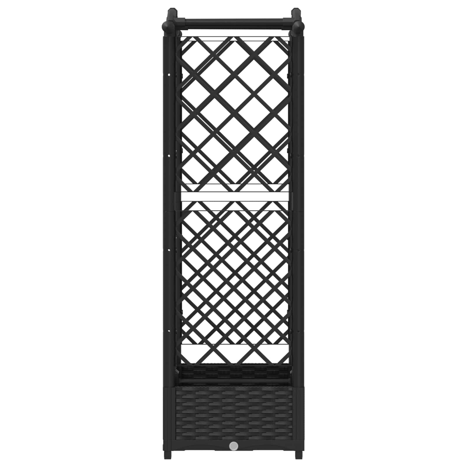 Povišeni krevet s mrežom i krovom Crna 124 x 40 x 125 cm PP