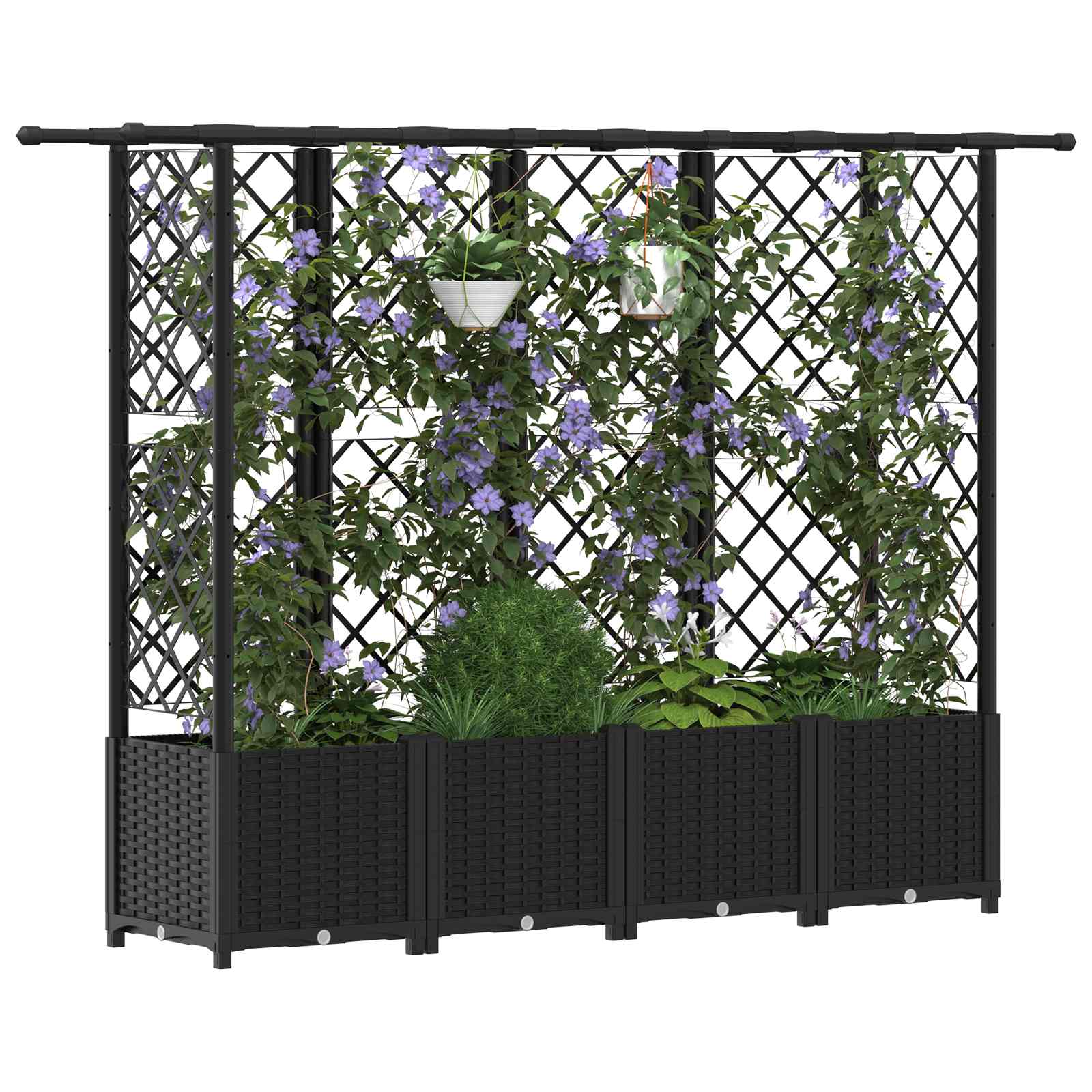 Povišeni krevet s mrežom i krovom Crna 202 x 40 x 138 cm PP