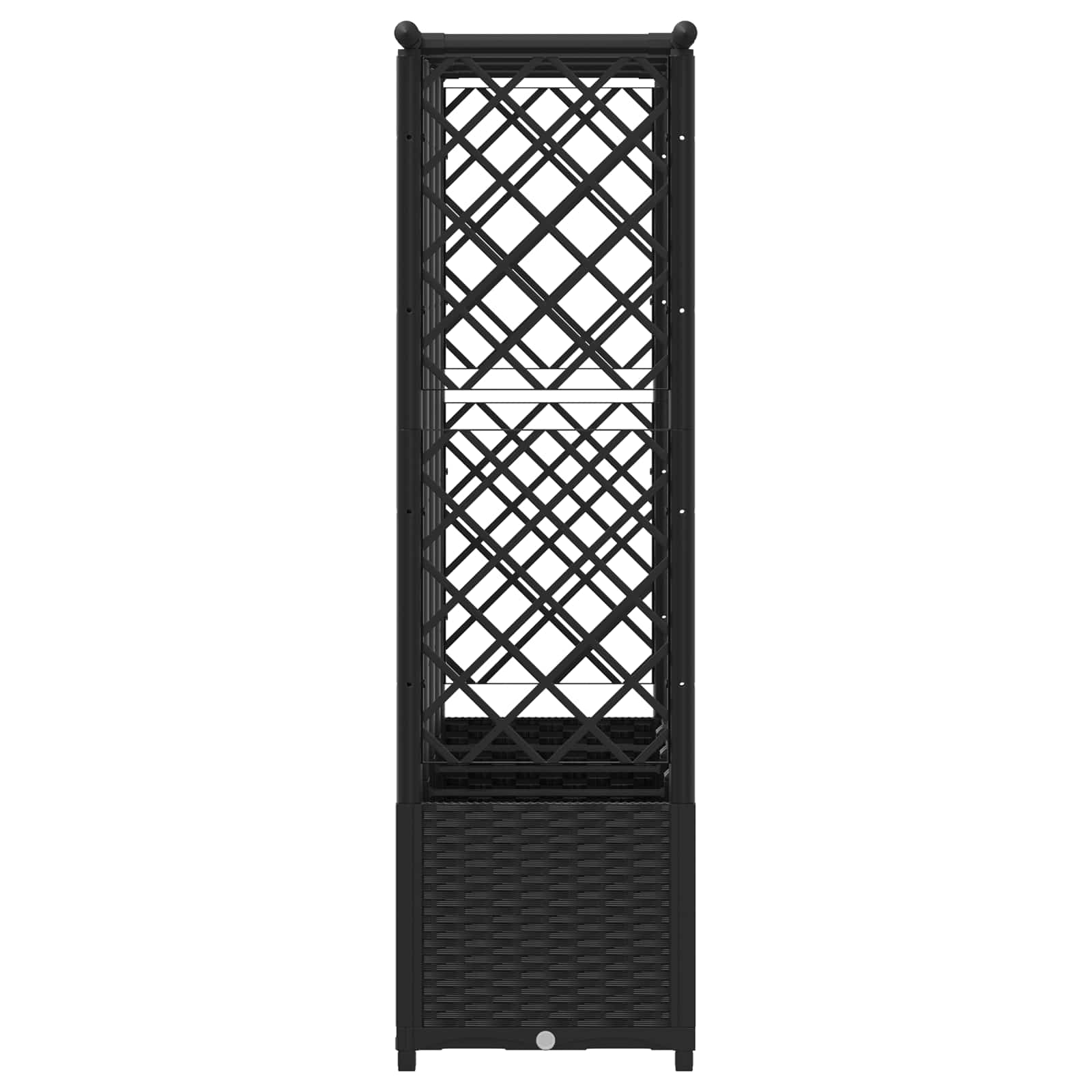 Povišeni krevet s mrežom i krovom Crna 202 x 40 x 138 cm PP