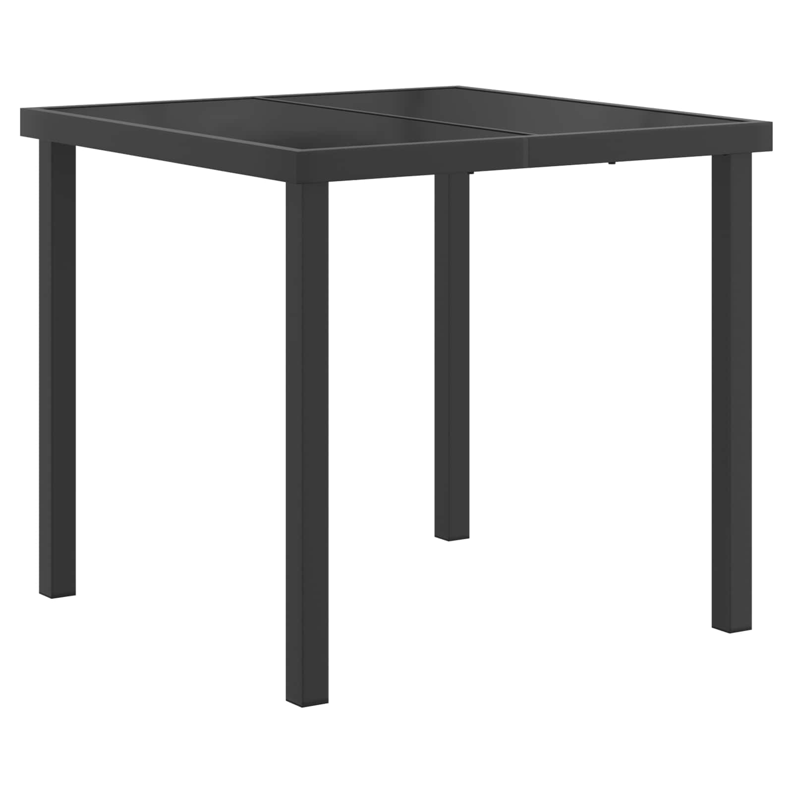 Set vanjskog namještaja 3 pcs Crna i antracit 80 x 80 x 73 cm