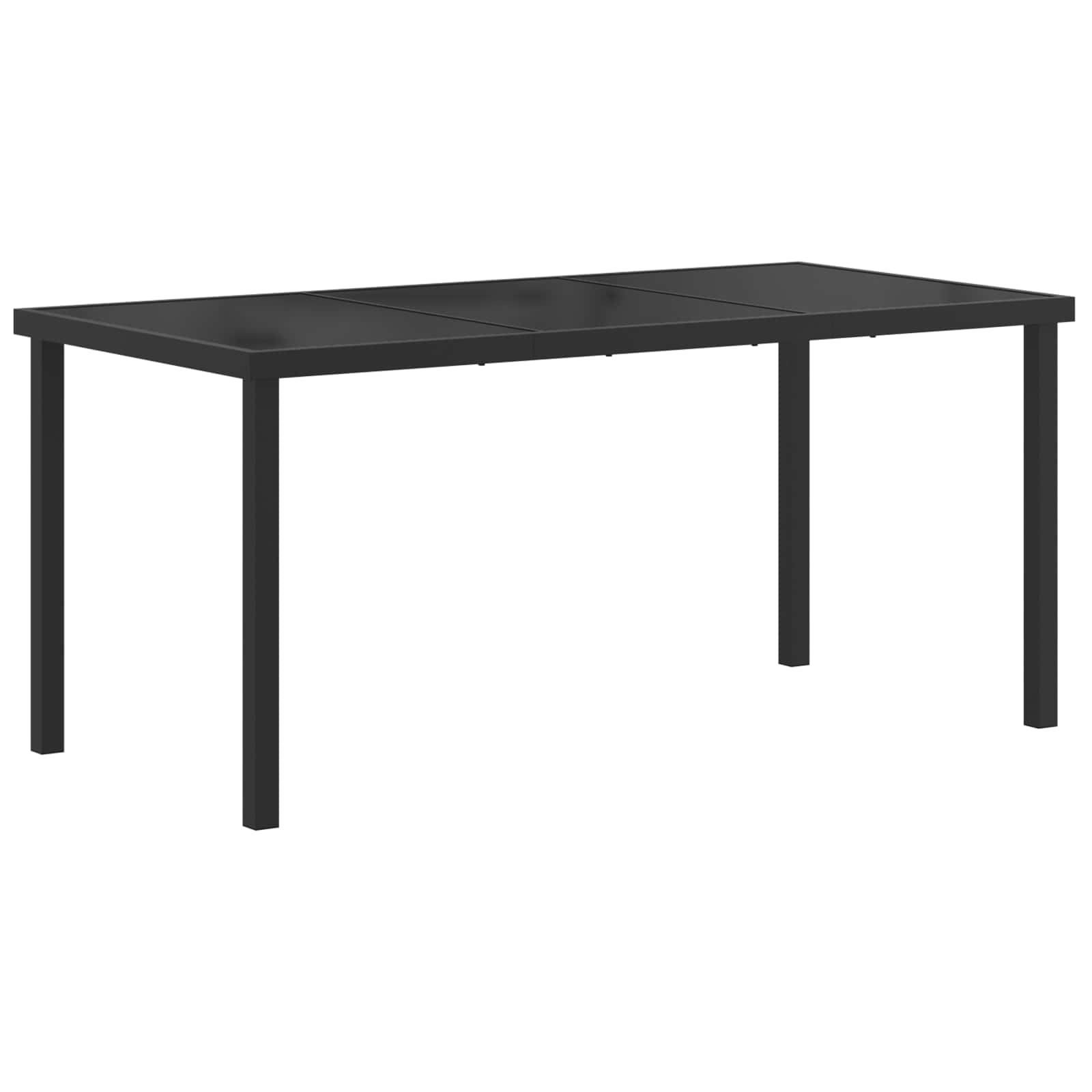 Set vanjskog namještaja 7 pcs Crna i antracit 160 x 80 x 73 cm