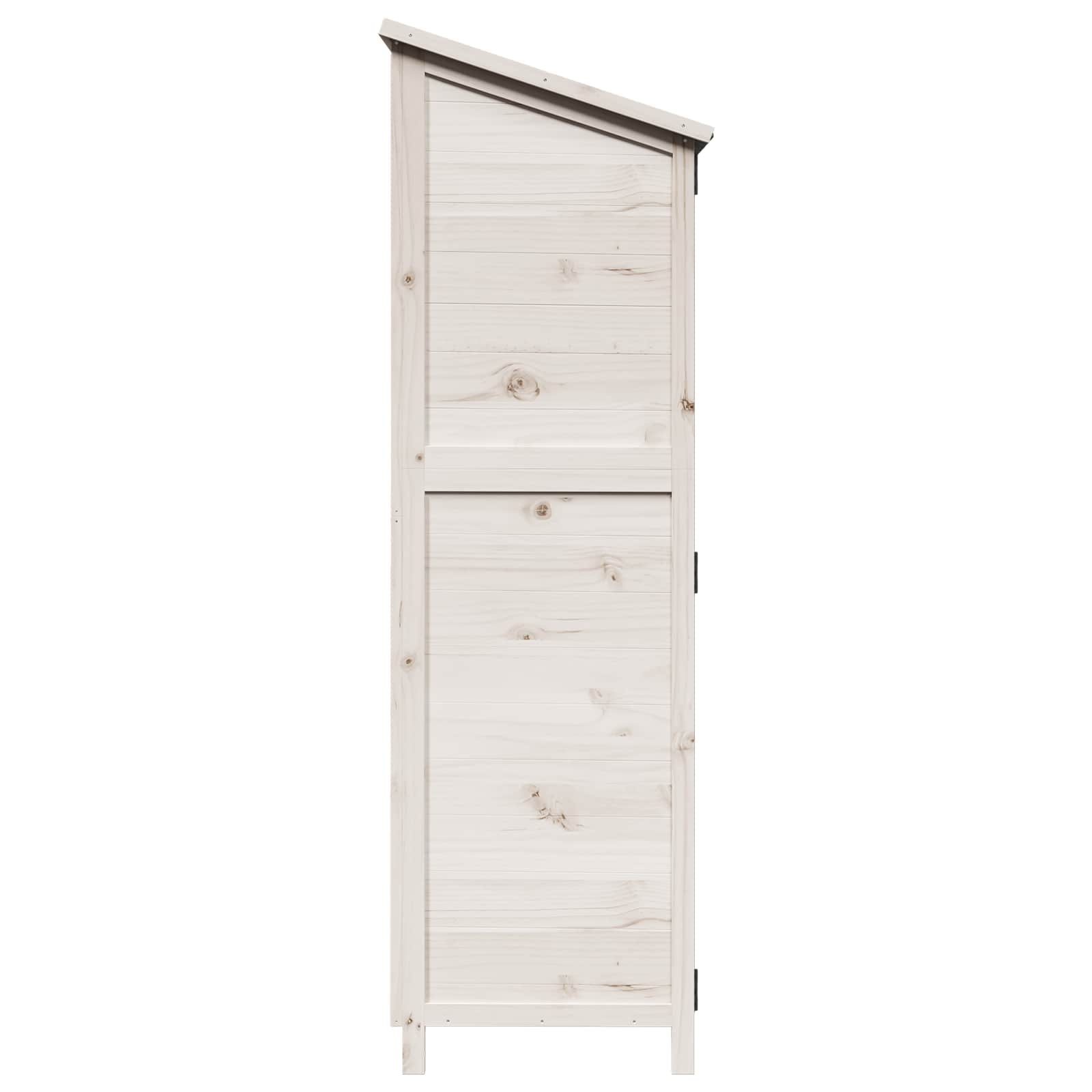 Vrtna Šupa Bijela 59,5 x 56 x 176,5 cm Čvrsto drvo jele