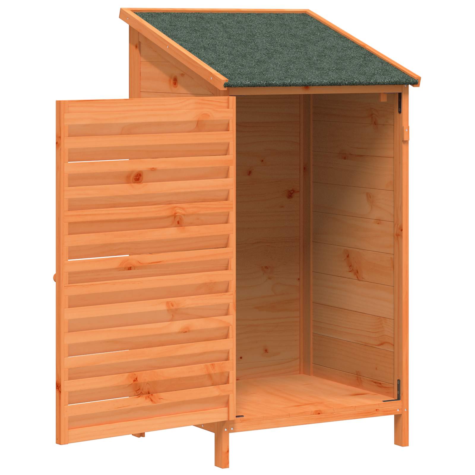 Vrtna Šupa s krovom Smeđa 59 x 56 x 113,5 cm Čvrsto drvo jele
