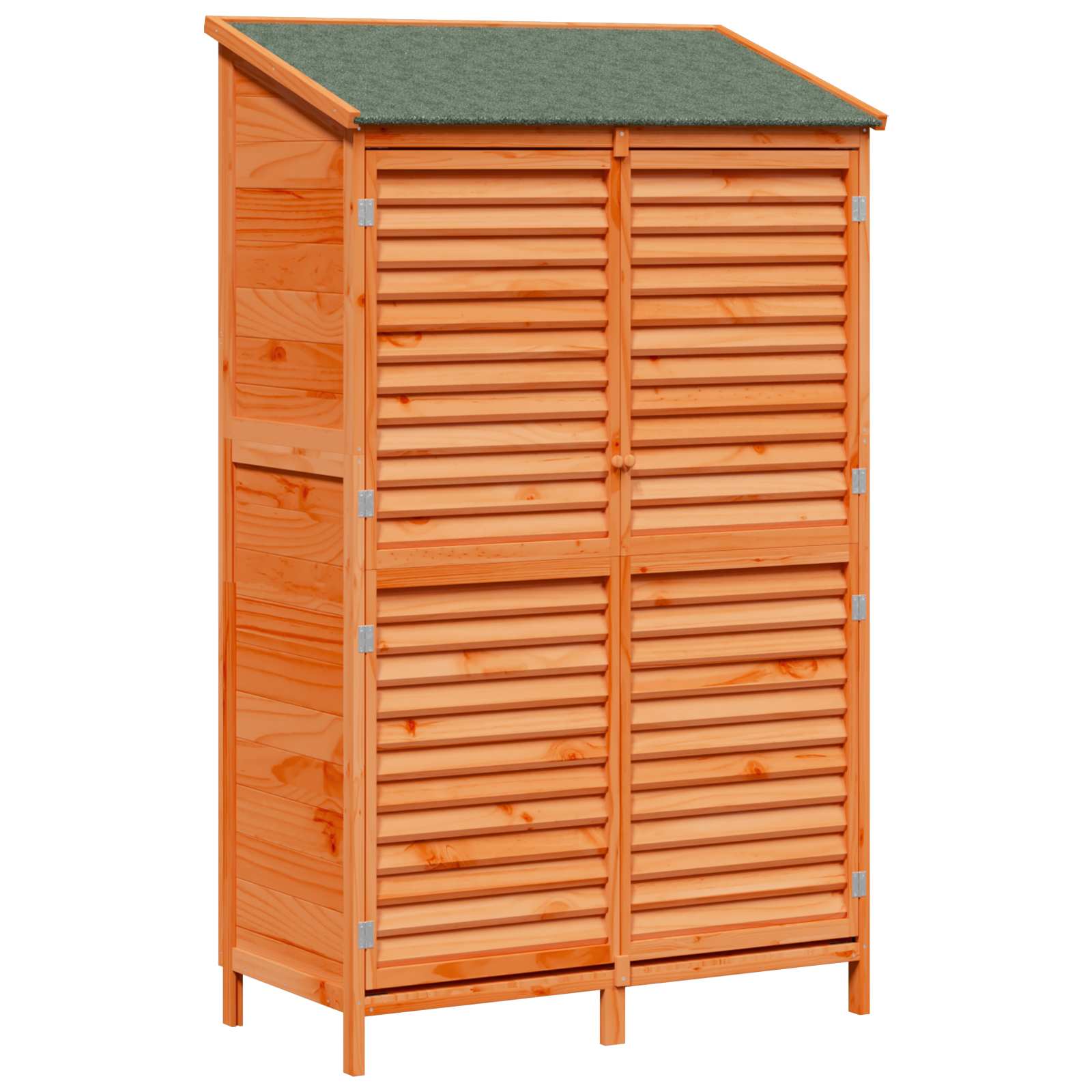 Vrtna Šupa s krovom Smeđa 106 x 56 x 176,5 cm Čvrsto drvo jele