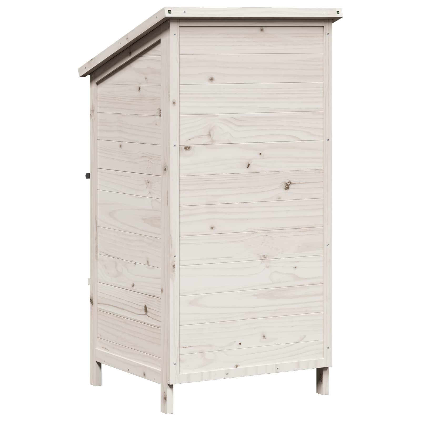 Vrtna Šupa Bijela 59,5 x 56 x 113,5 cm Čvrsto drvo jele