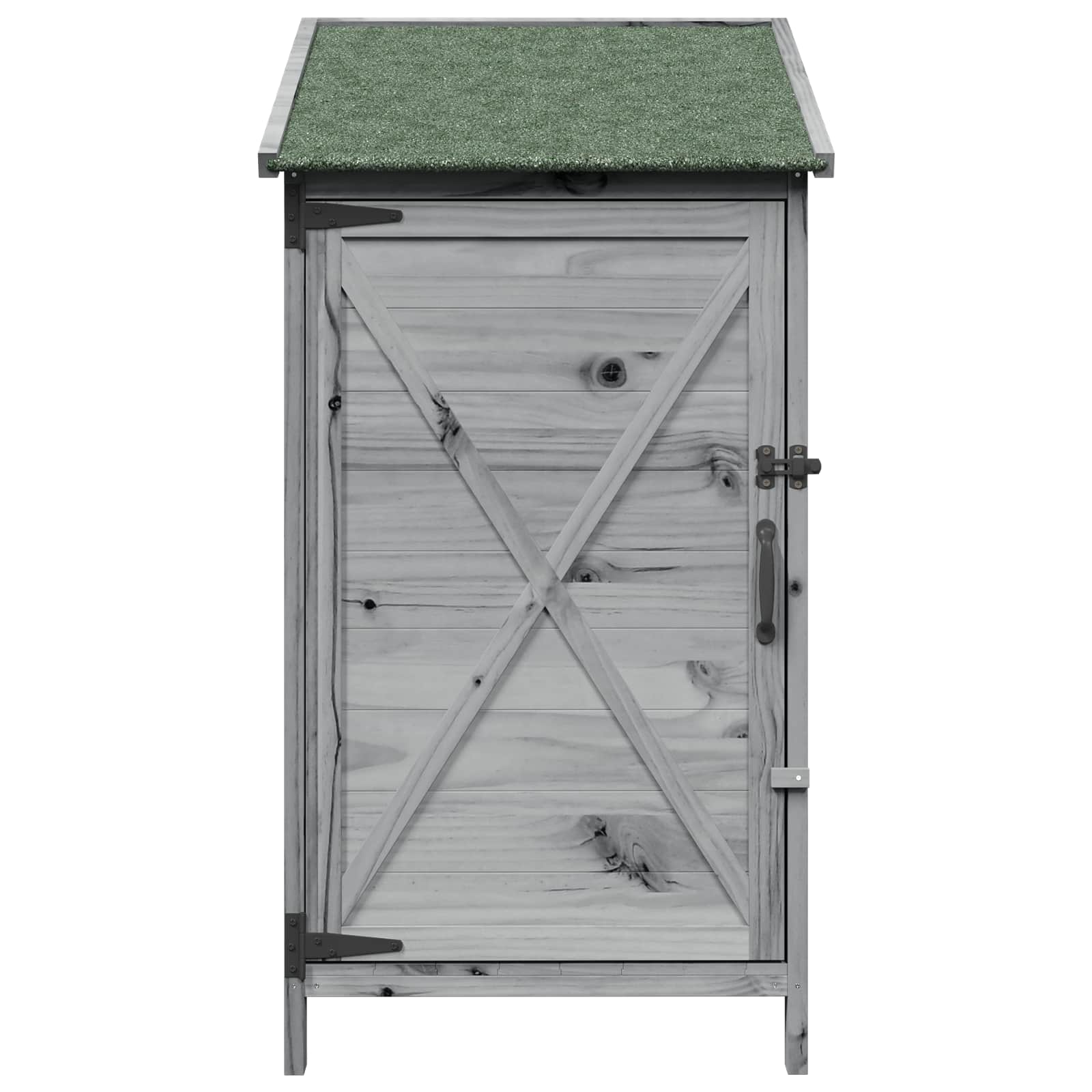 Vrtna Šupa s krovom Siva 59,5 x 56 x 113,5 cm Čvrsto drvo jele