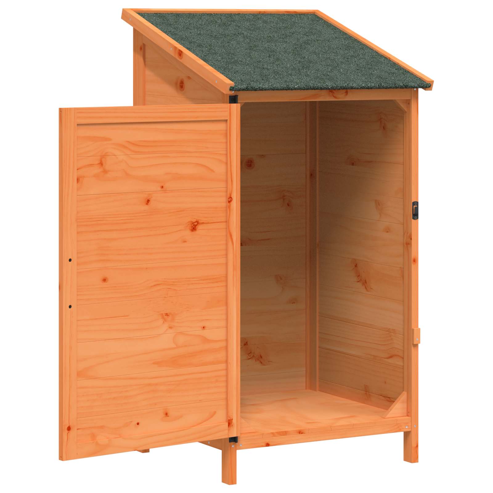 Vrtna Šupa s krovom Smeđa 59,5 x 56 x 113,5 cm Čvrsto drvo jele