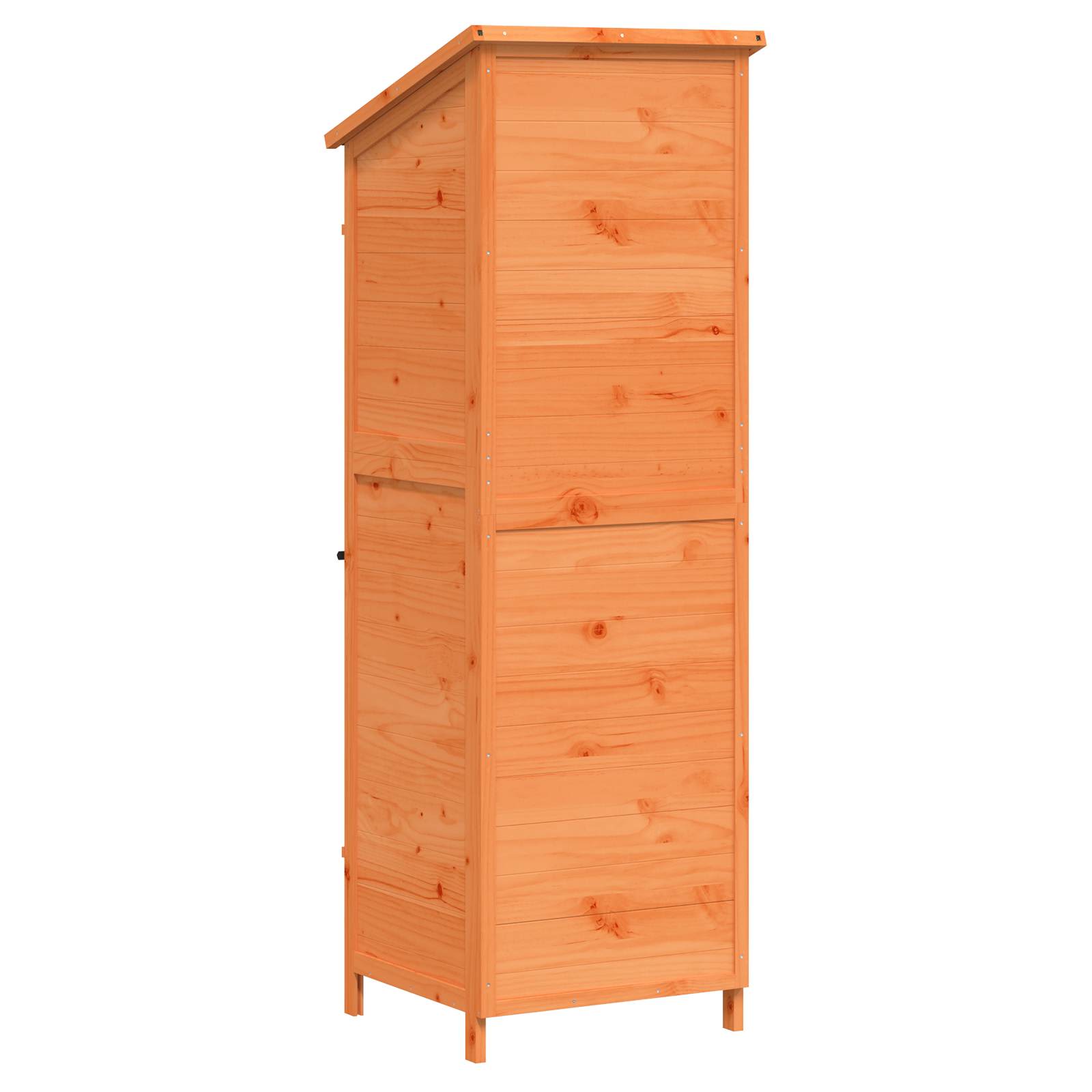 Vrtna Šupa s krovom Smeđa 59,5 x 56 x 176,5 cm Čvrsto drvo jele