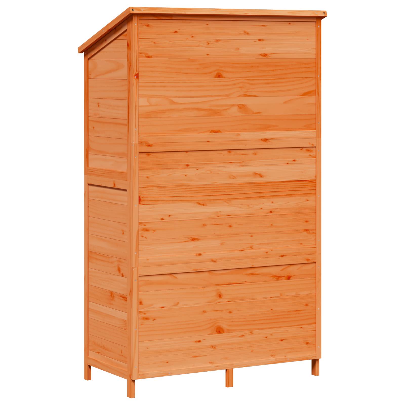 Vrtna Šupa s krovom Smeđa 106 x 56 x 176,5 cm Čvrsto drvo jele