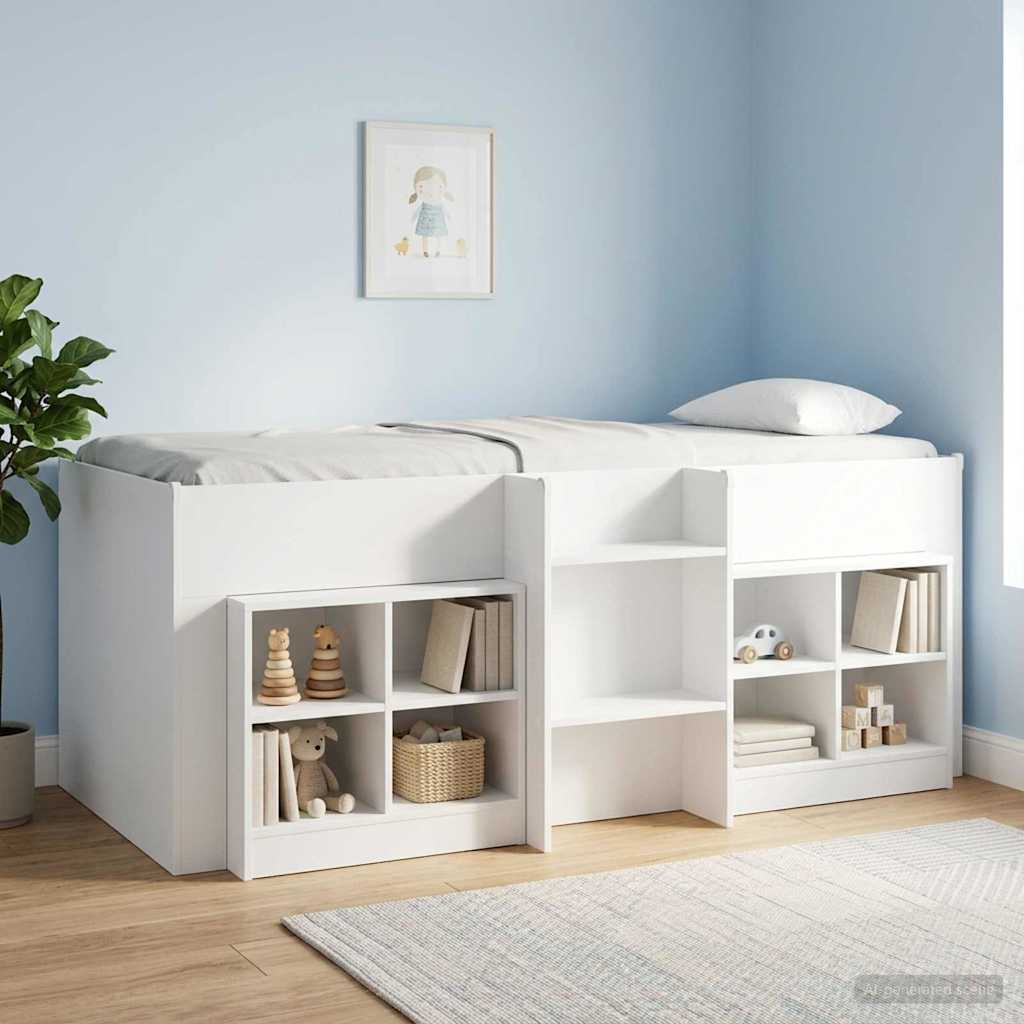 Kreveta za visoko spavanje djece 2 pcs Bijela 98.5 x 200 cm