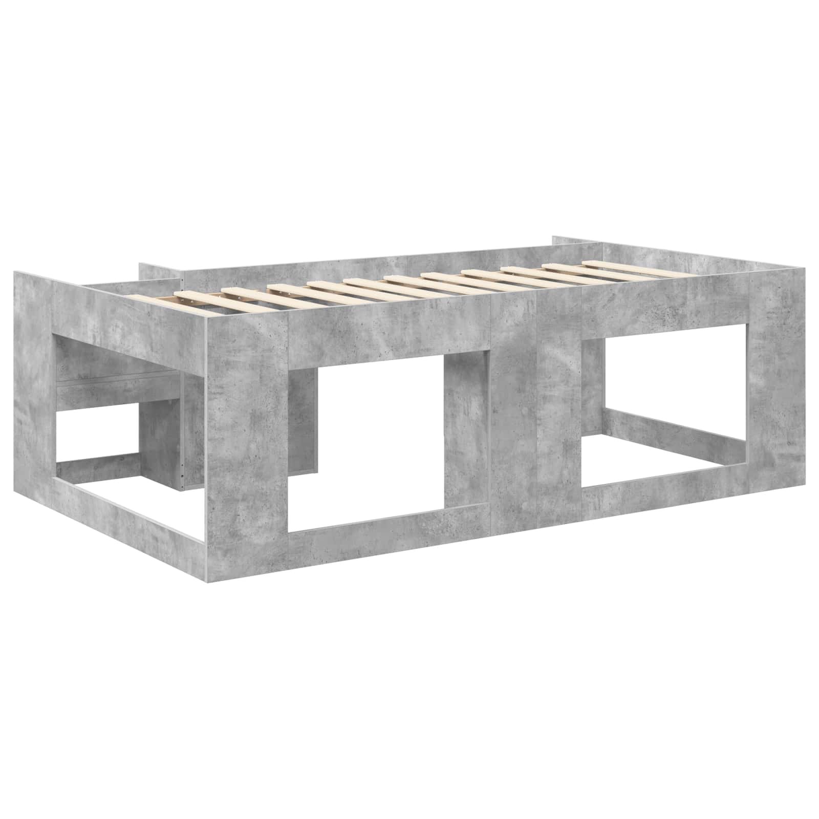 Krevet za djecu s ladicama Betonska siva 90 x 200 cm