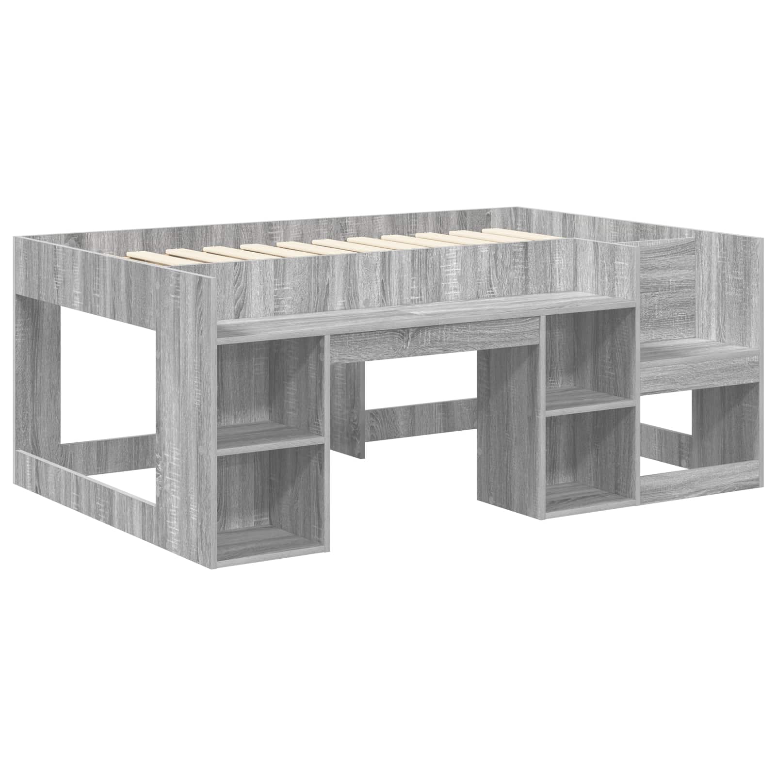 Krevet za djecu s ladicama Siva Sonoma 80 x 160 cm
