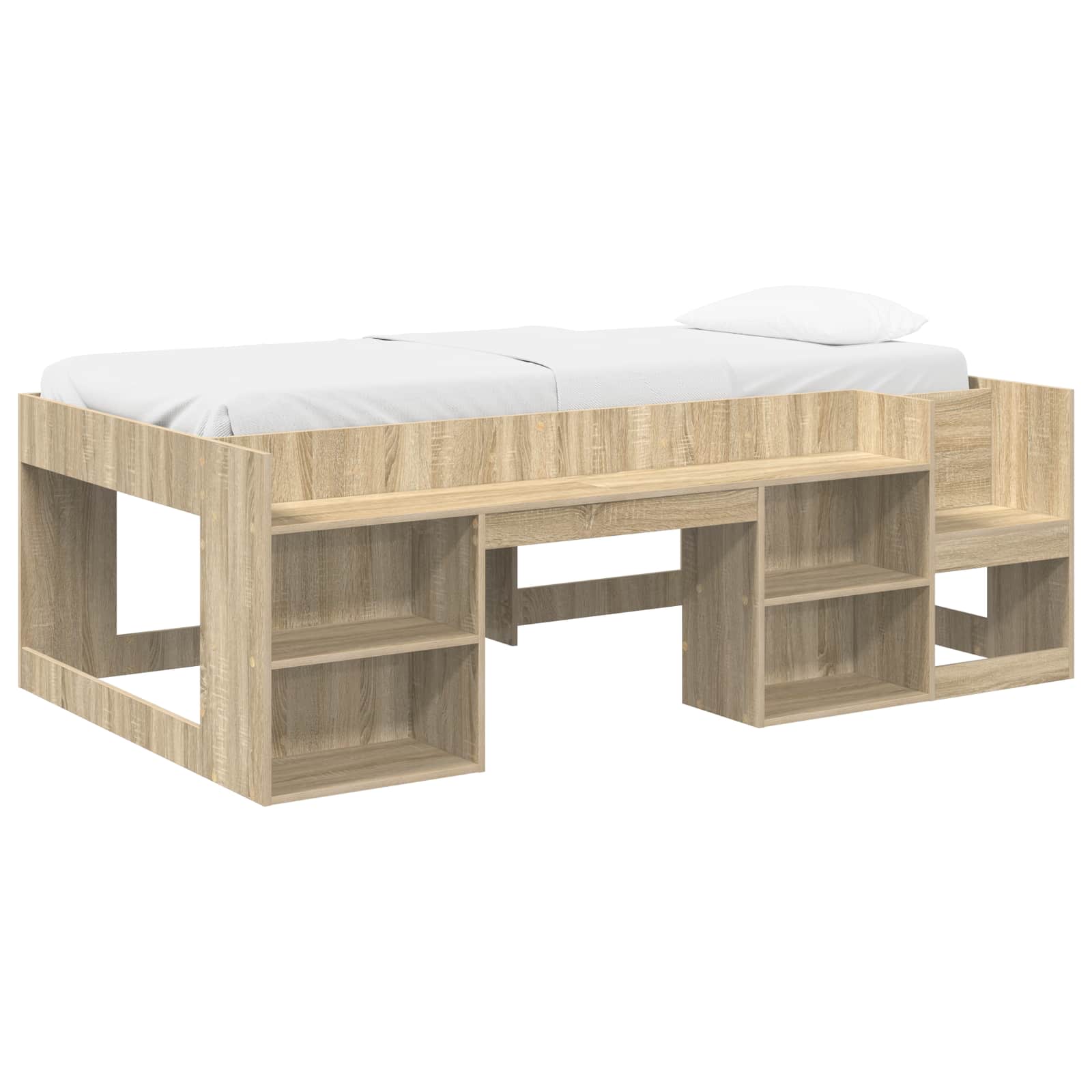 Krevet za djecu s ladicama Hrast sonoma 75 x 190 cm