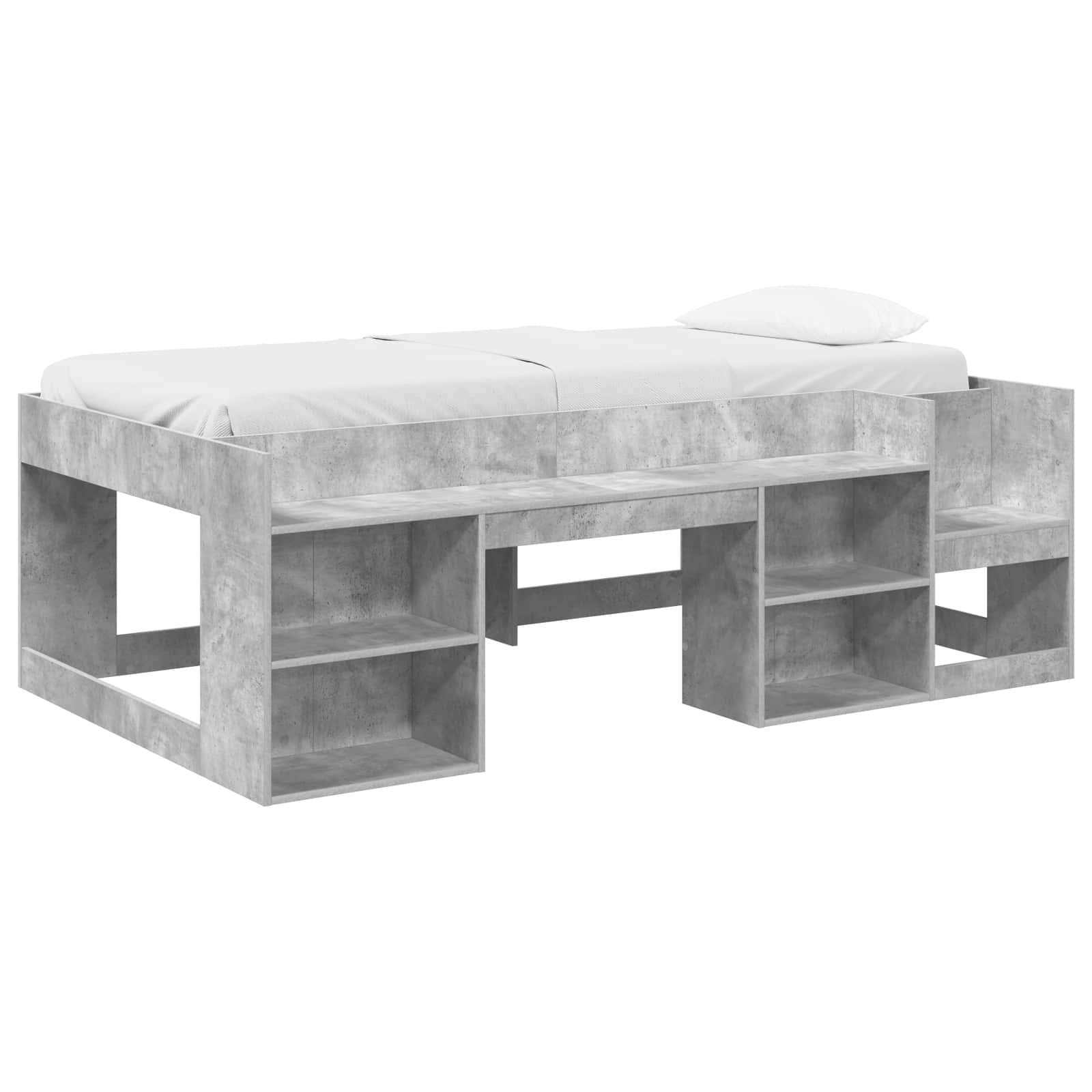 Krevet za djecu s ladicama Betonska siva 75 x 190 cm